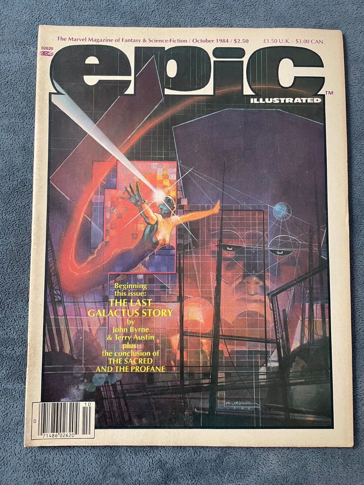 Epic Illustrated #26 1984 Marvel Magazine Stan Lee Key Issue Galactus OW VF+