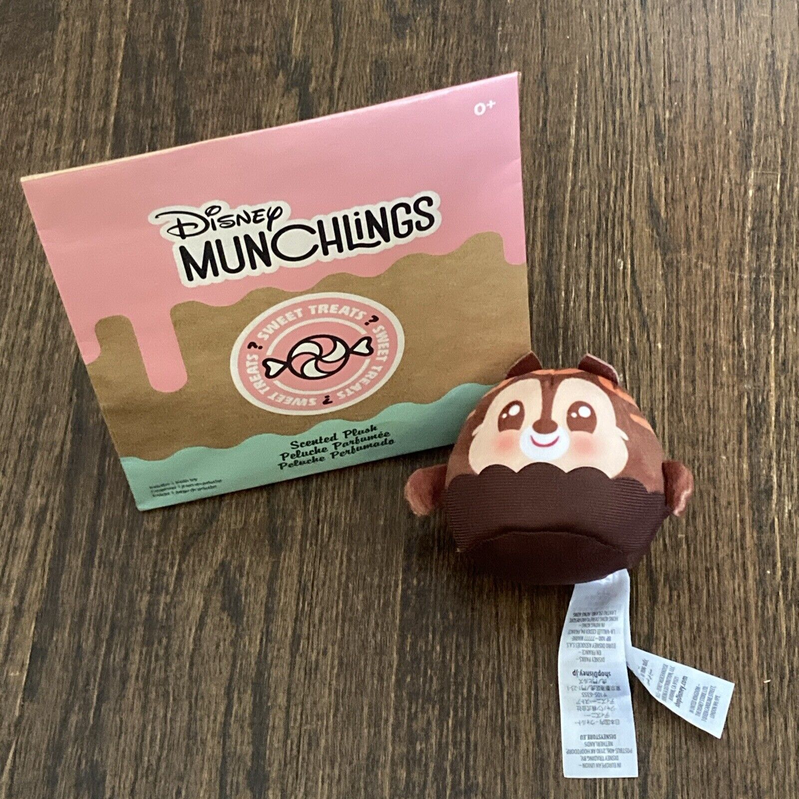 Disney Munchlings Sweet Treats Mystery Bag: Chip Truffle 4” Plush NEW in Bag