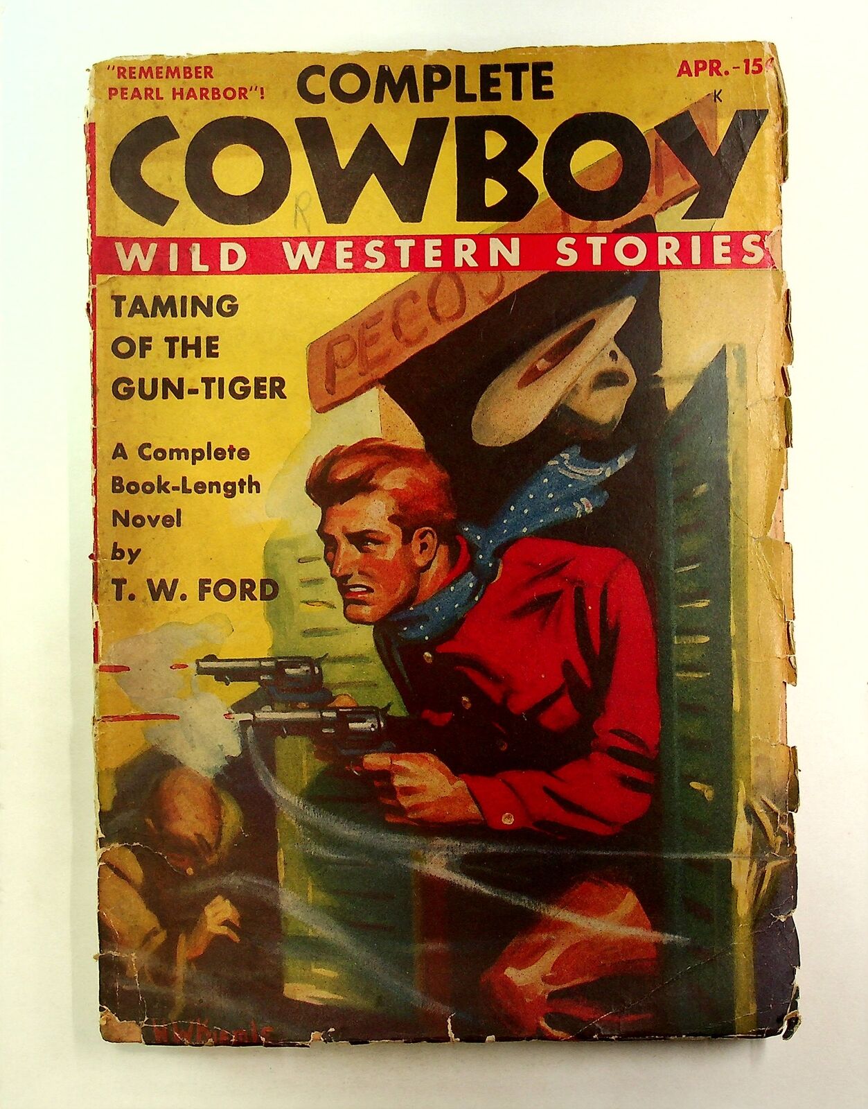 Complete Cowboy Novel Magazine Pulp Apr 1942 Vol. 3 #5 GD- 1.8 Low Grade