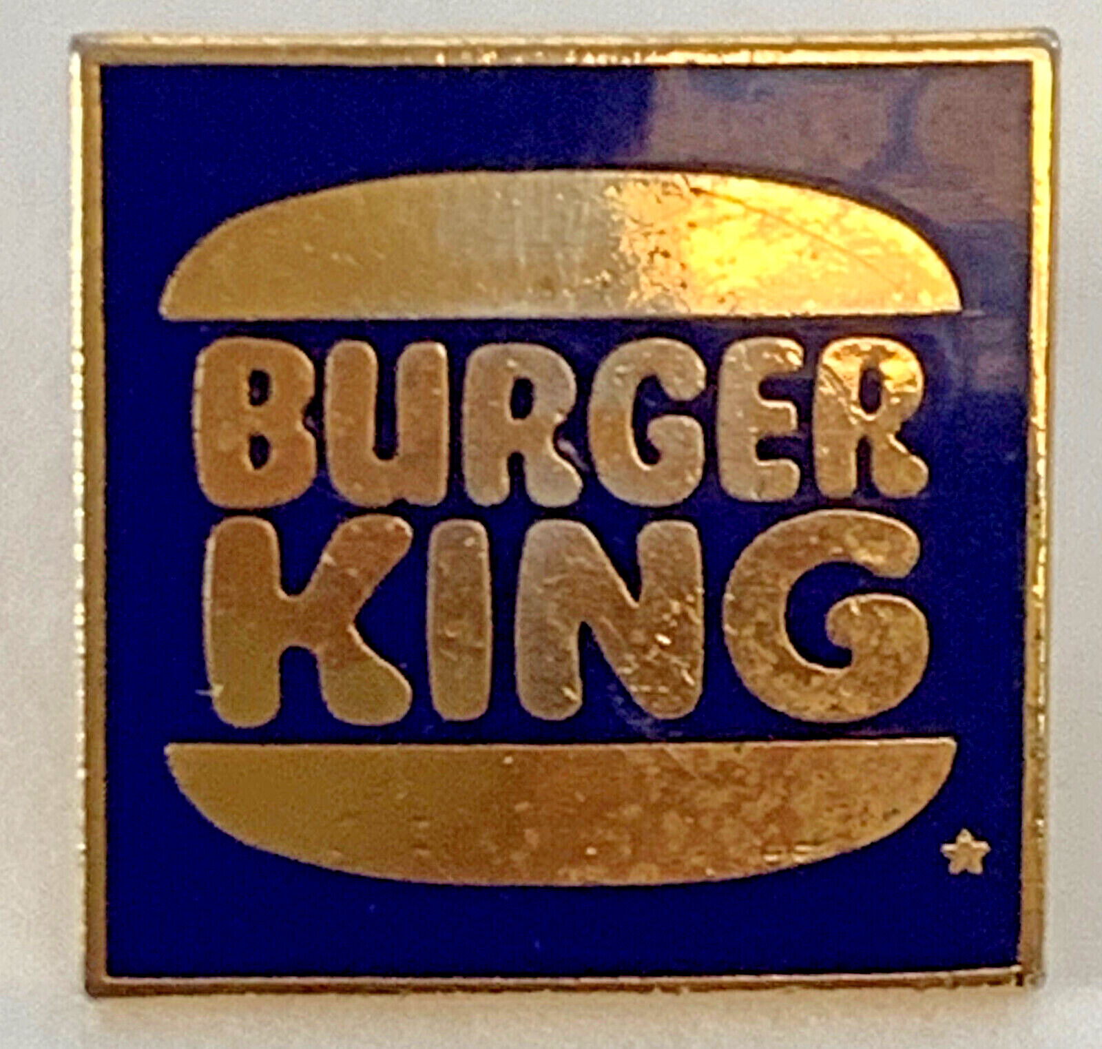 Burger King Fast Food Restaurant Vintage Colorful Collectible Lapel Pin.