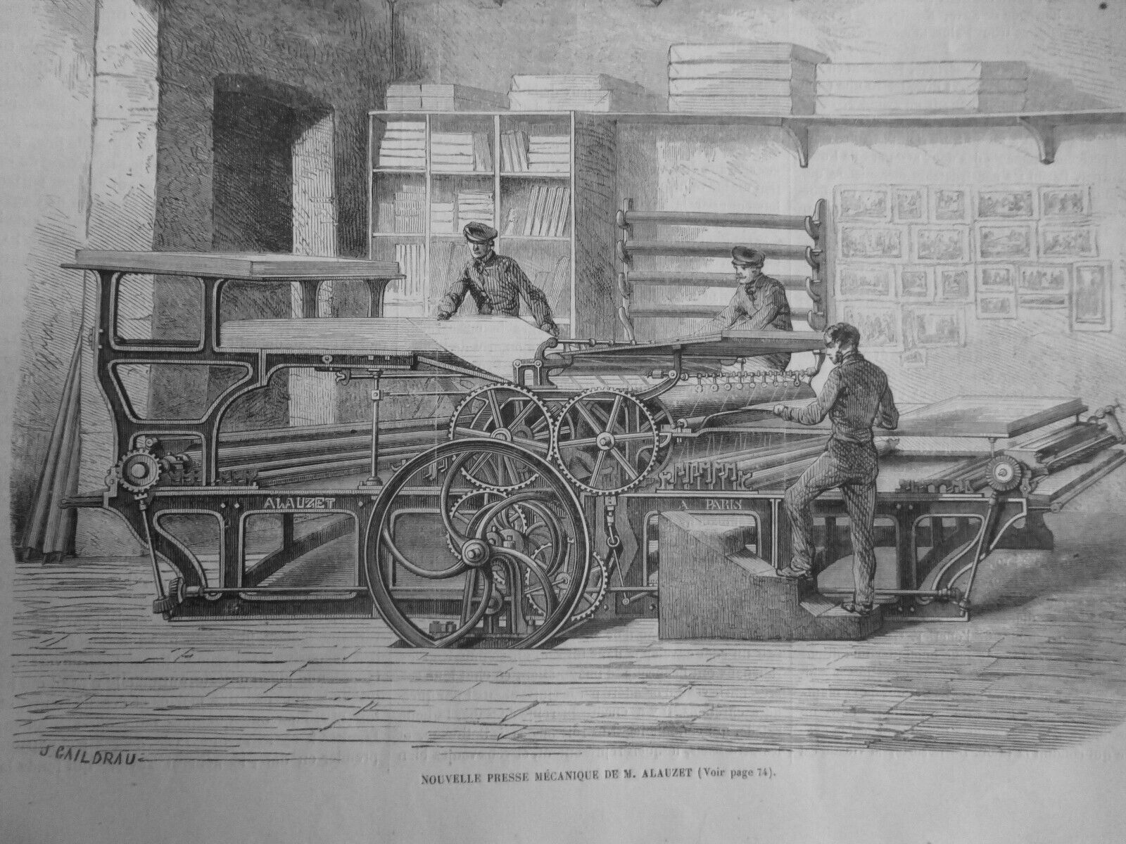 1851 MECHANICAL PRESS PAPERMAKING 2 ANTIQUE NEWSPAPERS