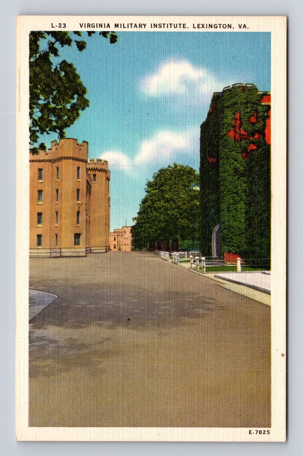 Lexington VA-Virginia, Virginia Military Institute, Campus, Vintage Postcard