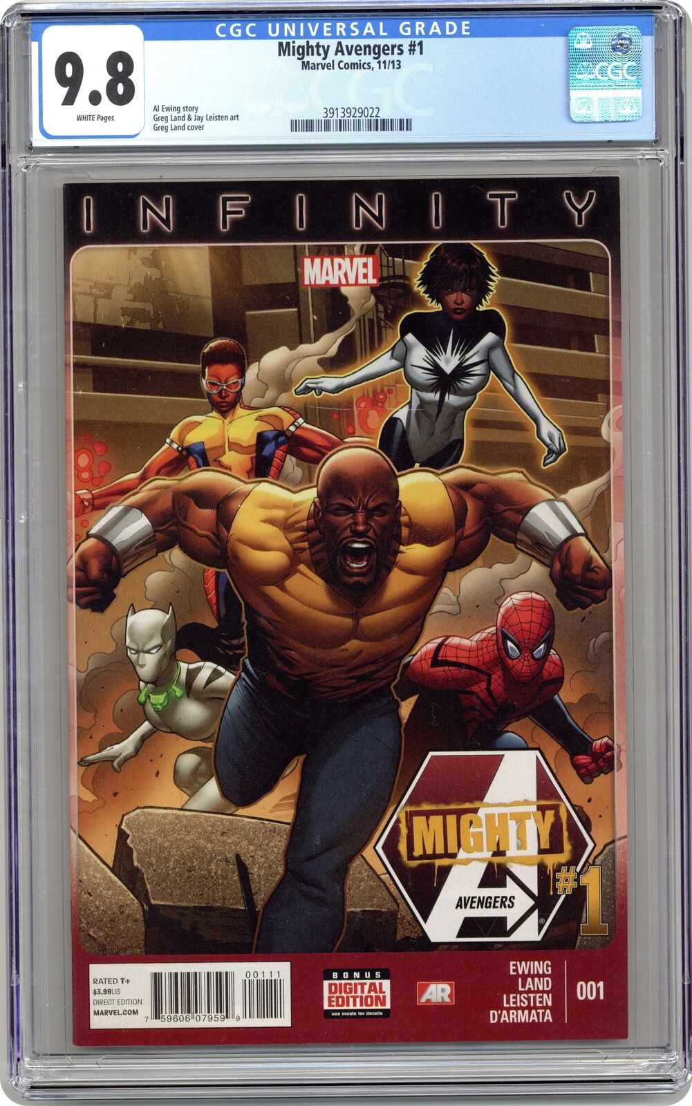 Mighty Avengers 1A Land CGC 9.8 2013 3913929022
