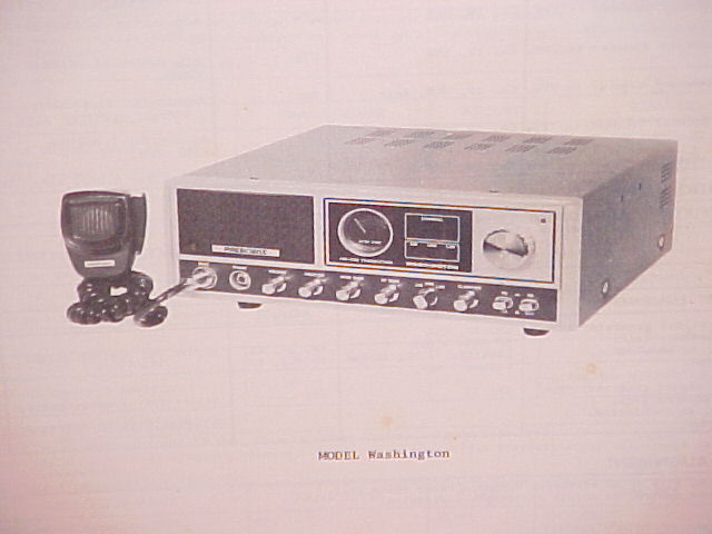 1977 PRESIDENT CB RADIO SERVICE SHOP MANUAL MODEL WASHINGTON