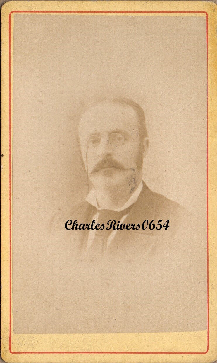 1875 SANTIAGO CHILE CDV MAN NAMED J S ROBERTSON VICTORIAN ANTIQUE PHOTO #B986
