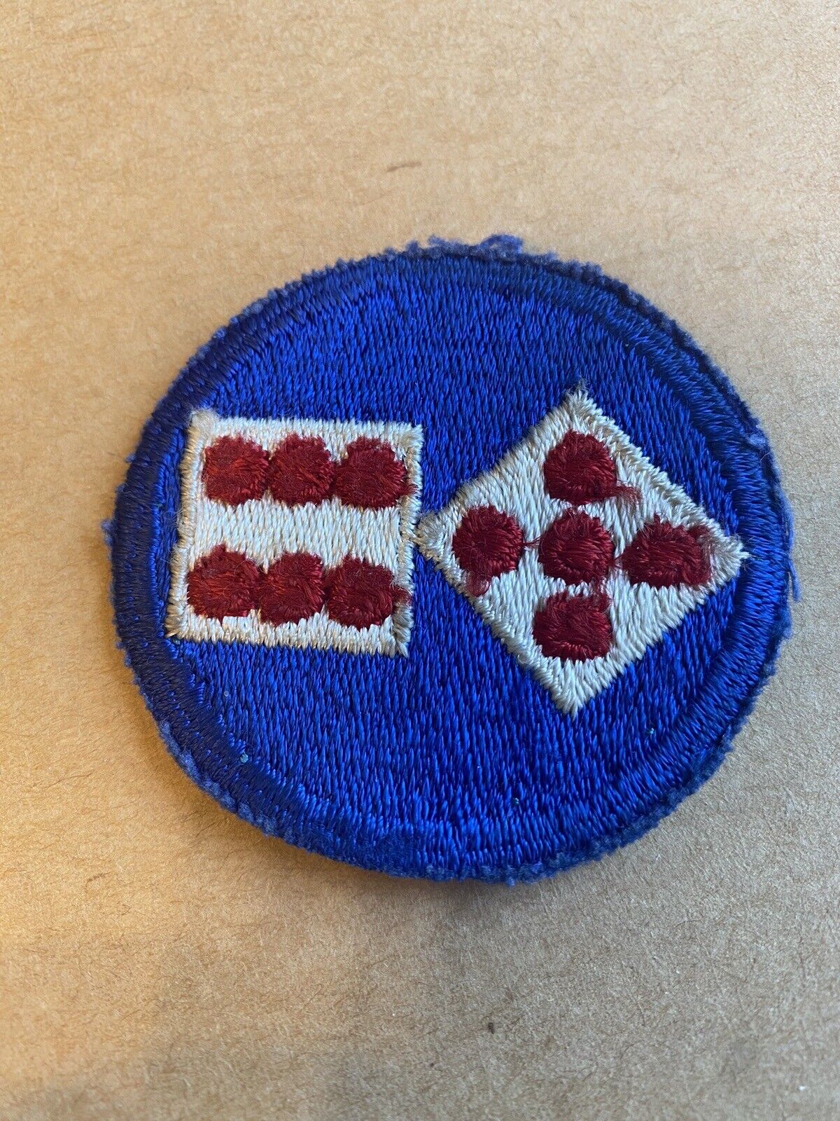 The 11th Corps Army Patch-BIG DOTs VARIANT--------------------------Original WW2