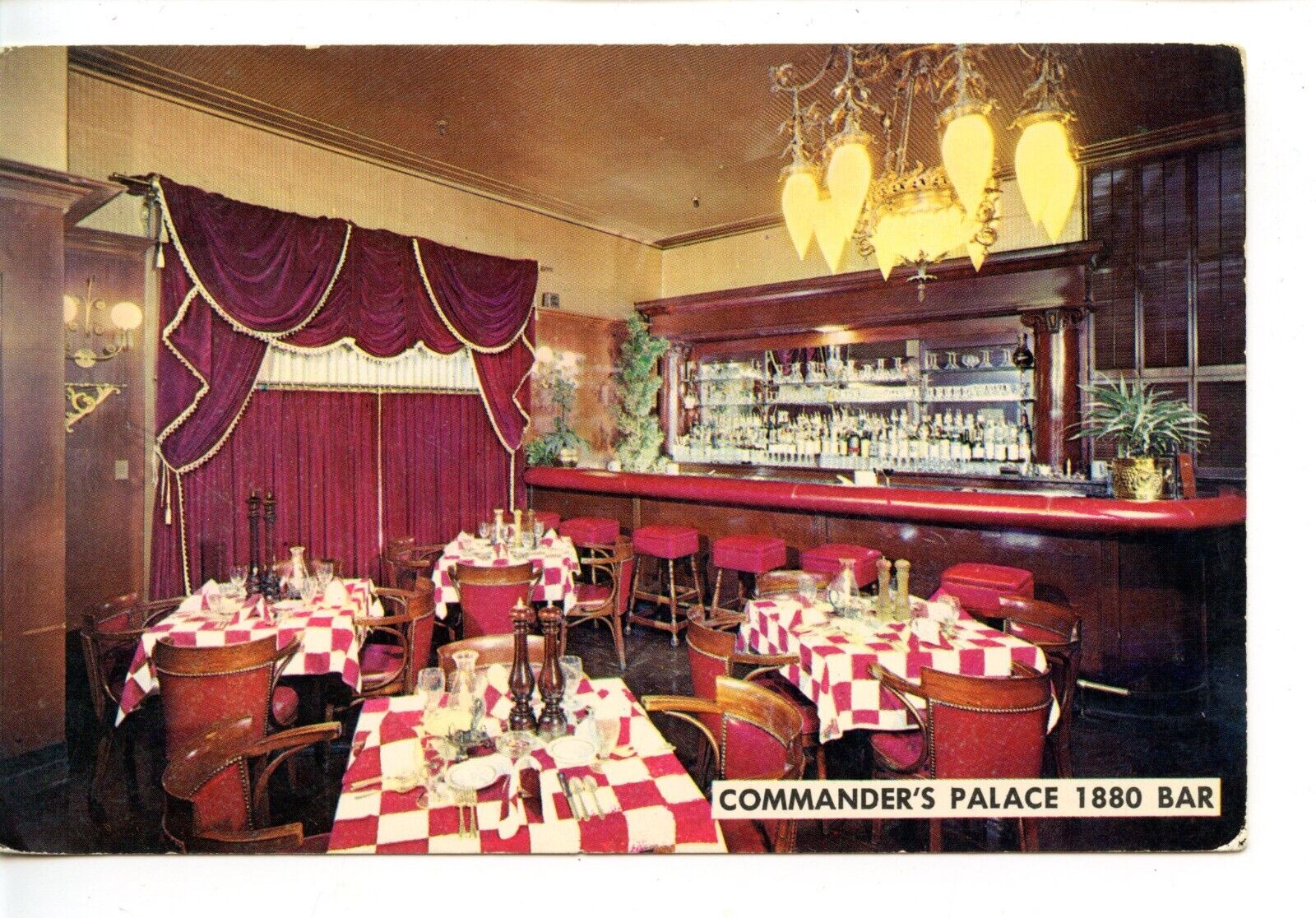 1880 Bar-Commander\'s Palace Restaurant-New Orleans-Louisiana-Vintage Postcard