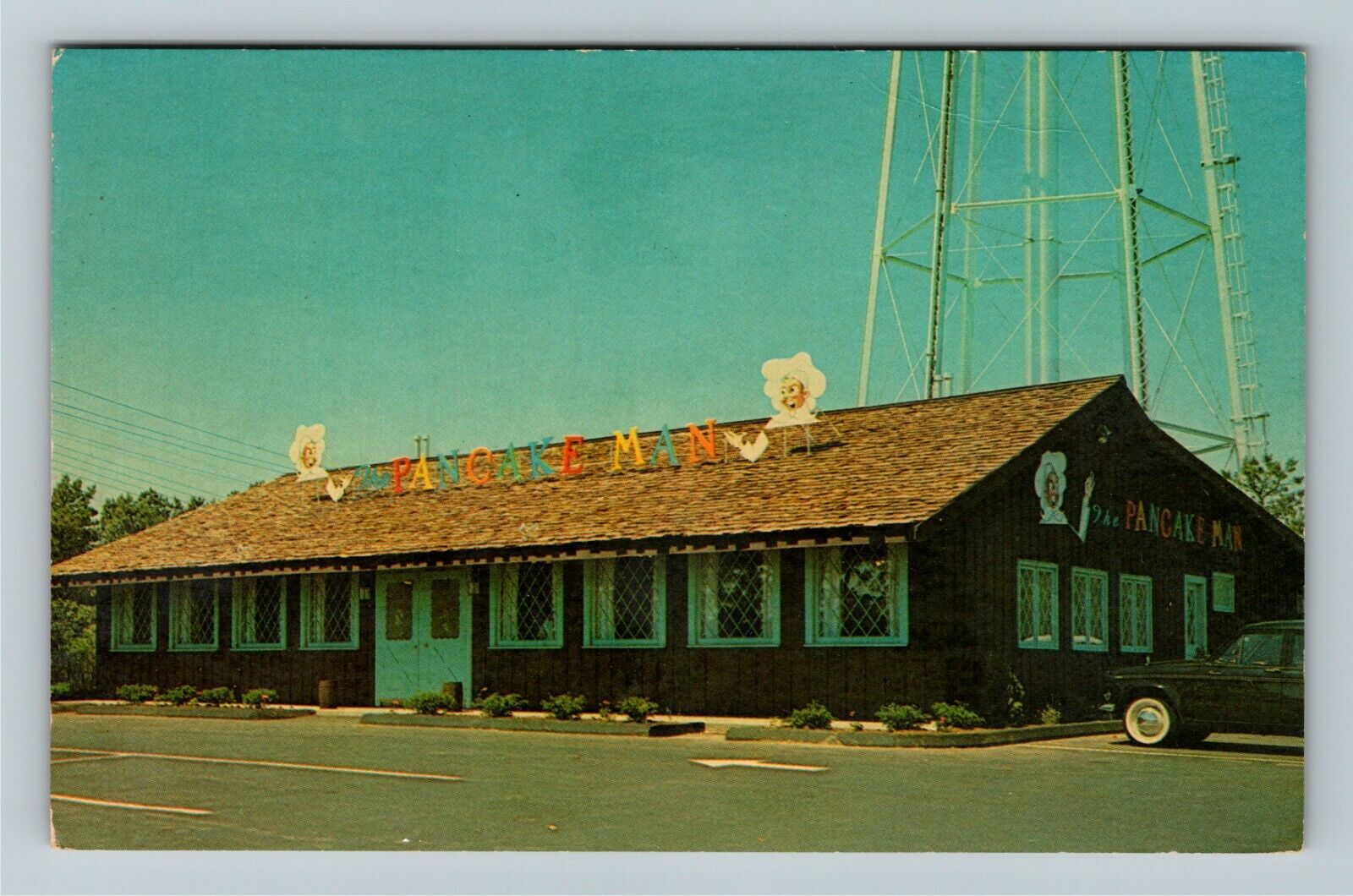 Cape Cod MA-Massachusetts, Pancake Man Restaurant, Advertising, Vintage Postcard