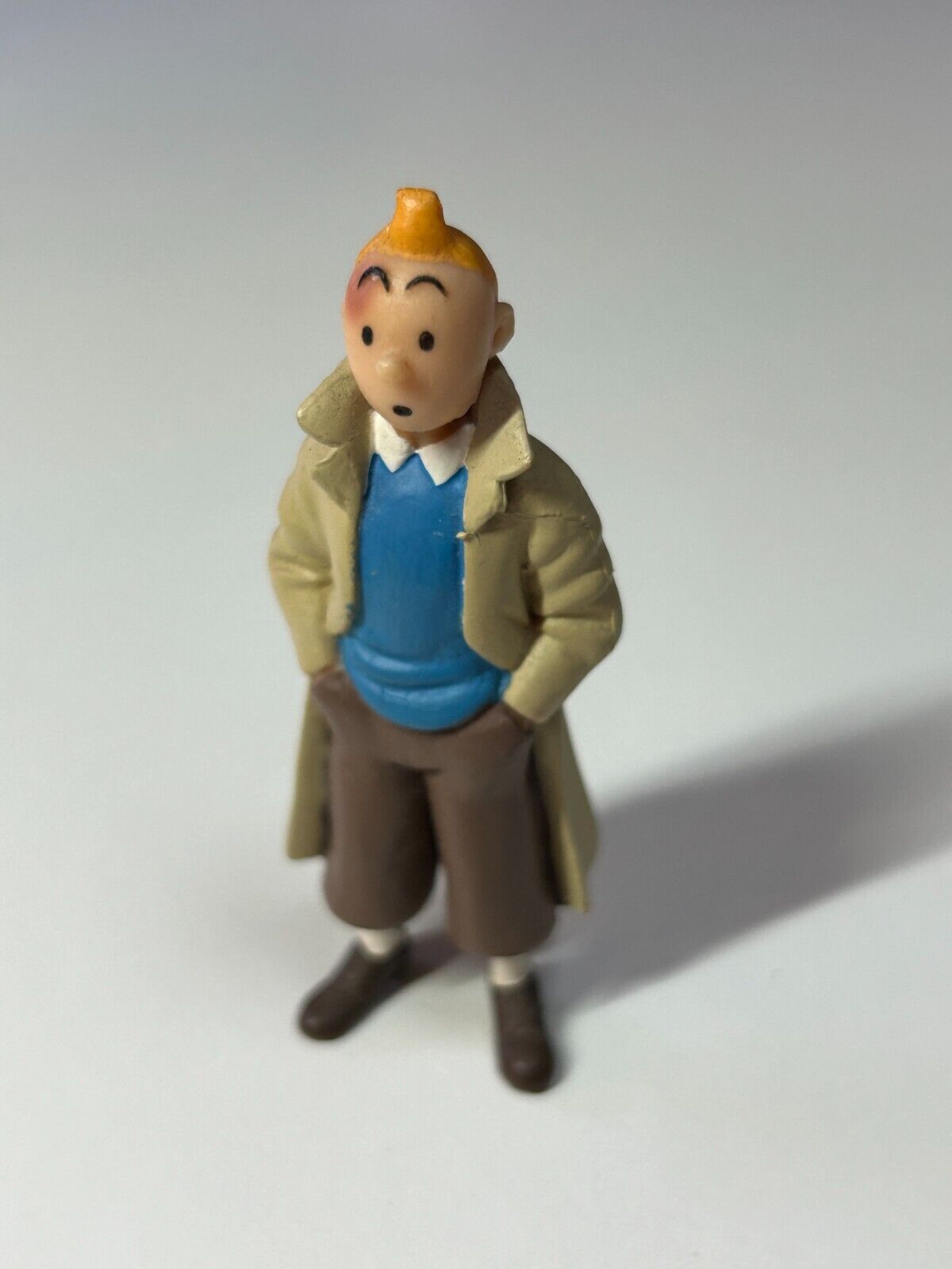 TinTin character figurine trenchcoat