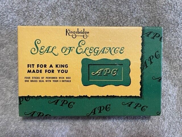 VINTAGE  Kingsbridge Seal Of Elegance (seal an envelope with wax and initials)
