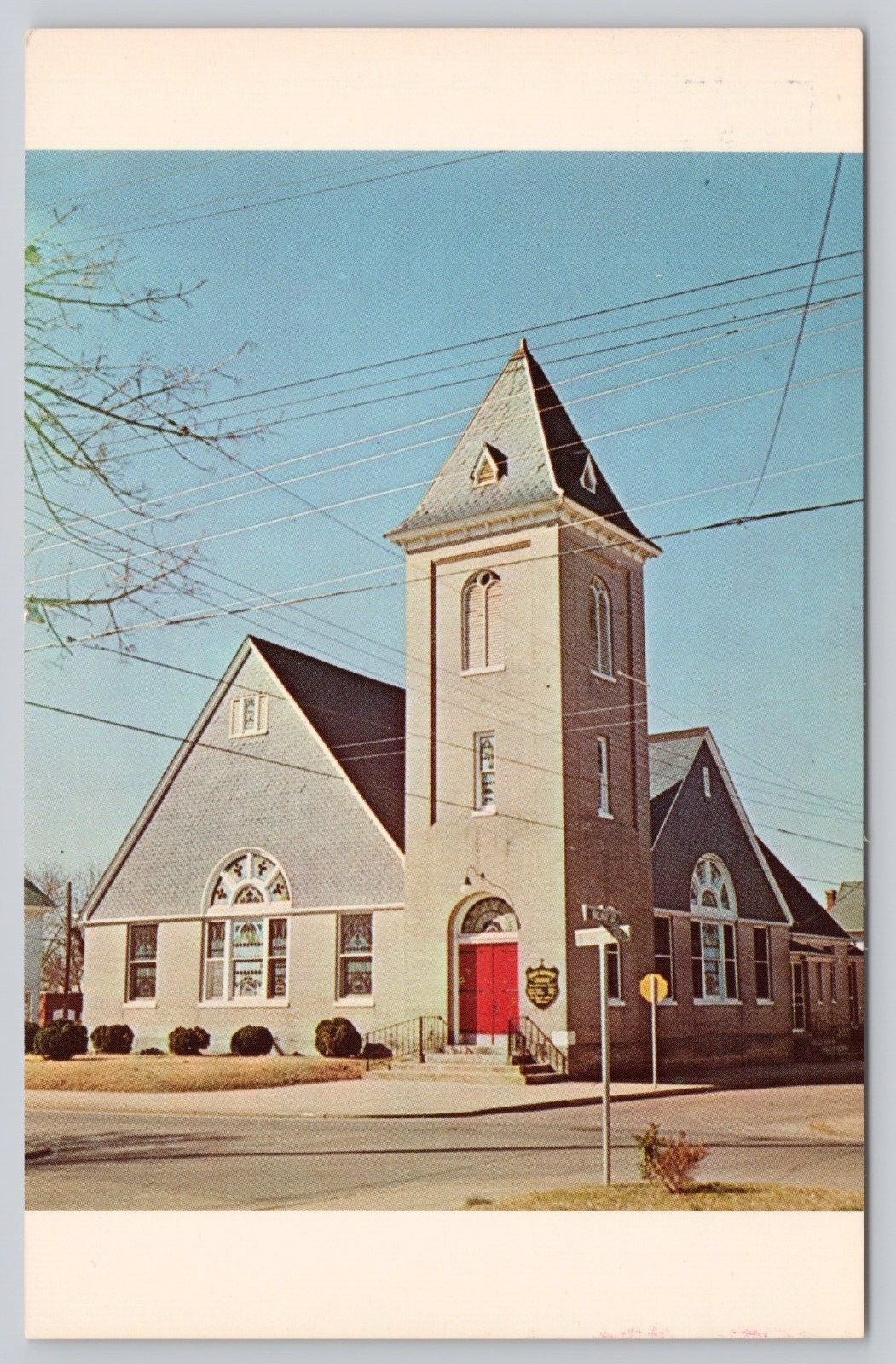 Post Card Salem Methodist Church Walnut & Second St. Pocomoke City, MD. C378