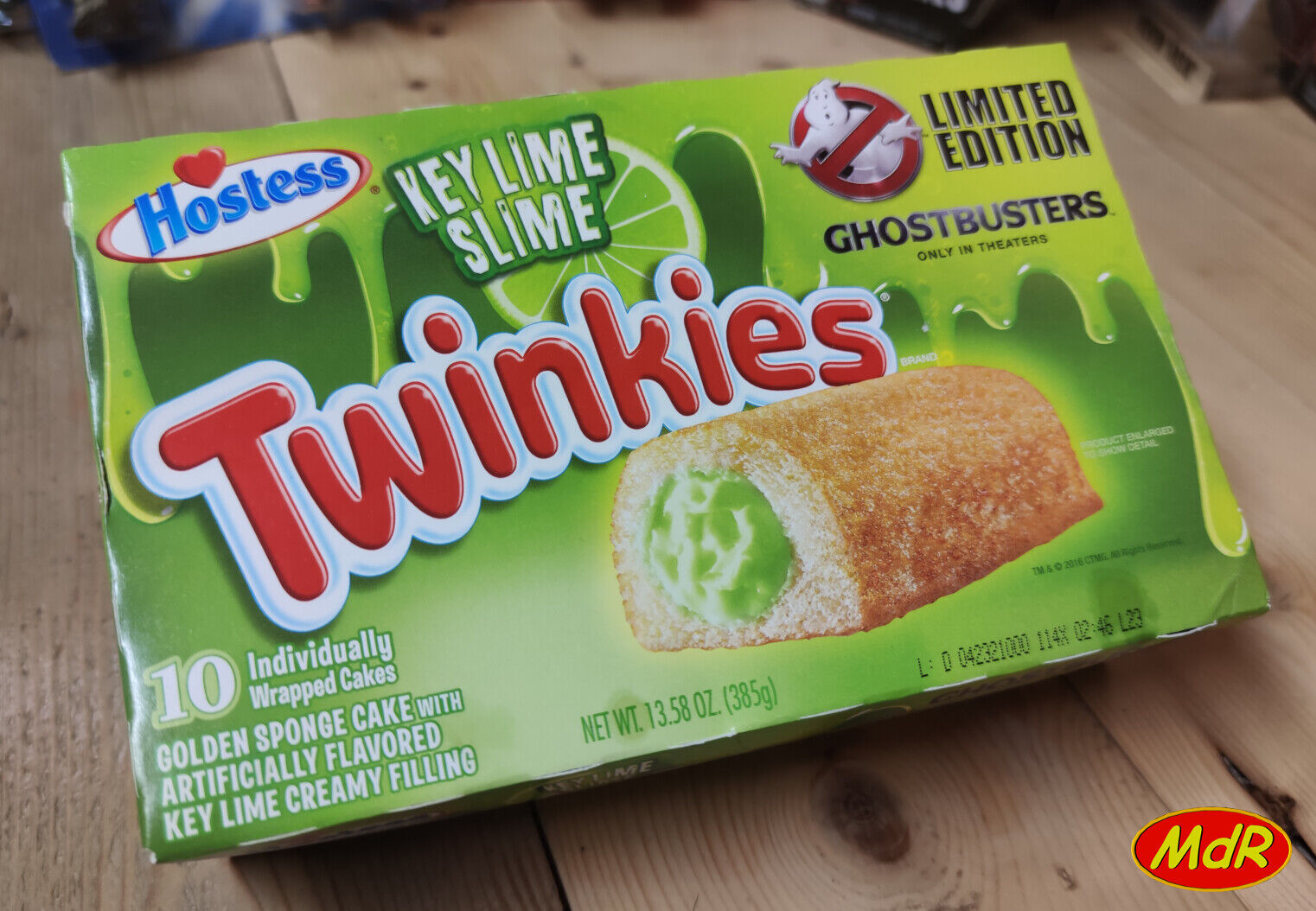 2016 Hostess TWINKIES Ghostbusters Limited Edition Key Lime Slime Afterlife NEW