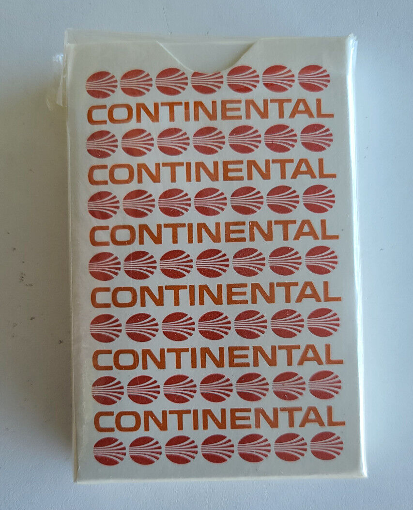 Vintage Continental Airlines Playing Cards