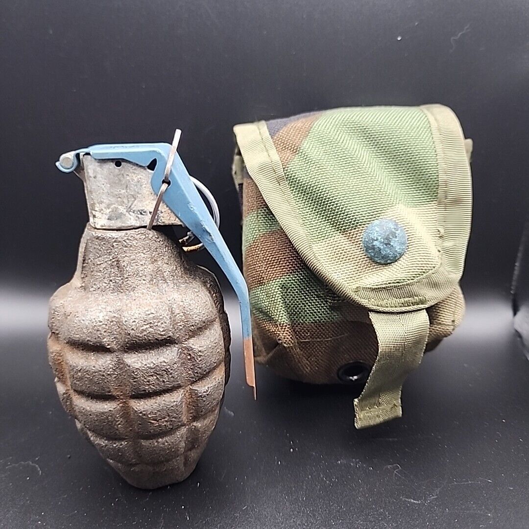 WW2 Era Military Army Training M21 RFX Pineapple Hand Grenade With M228 Fuze Pin