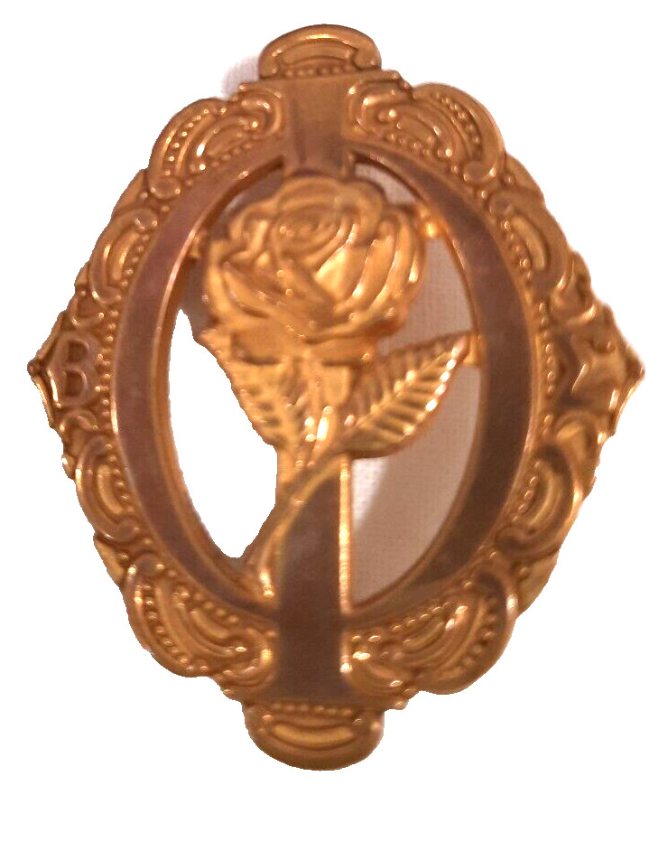 Vintage BETA SIGMA PHI SORORITY Order of the Rose Convertible Brooch & Pendant