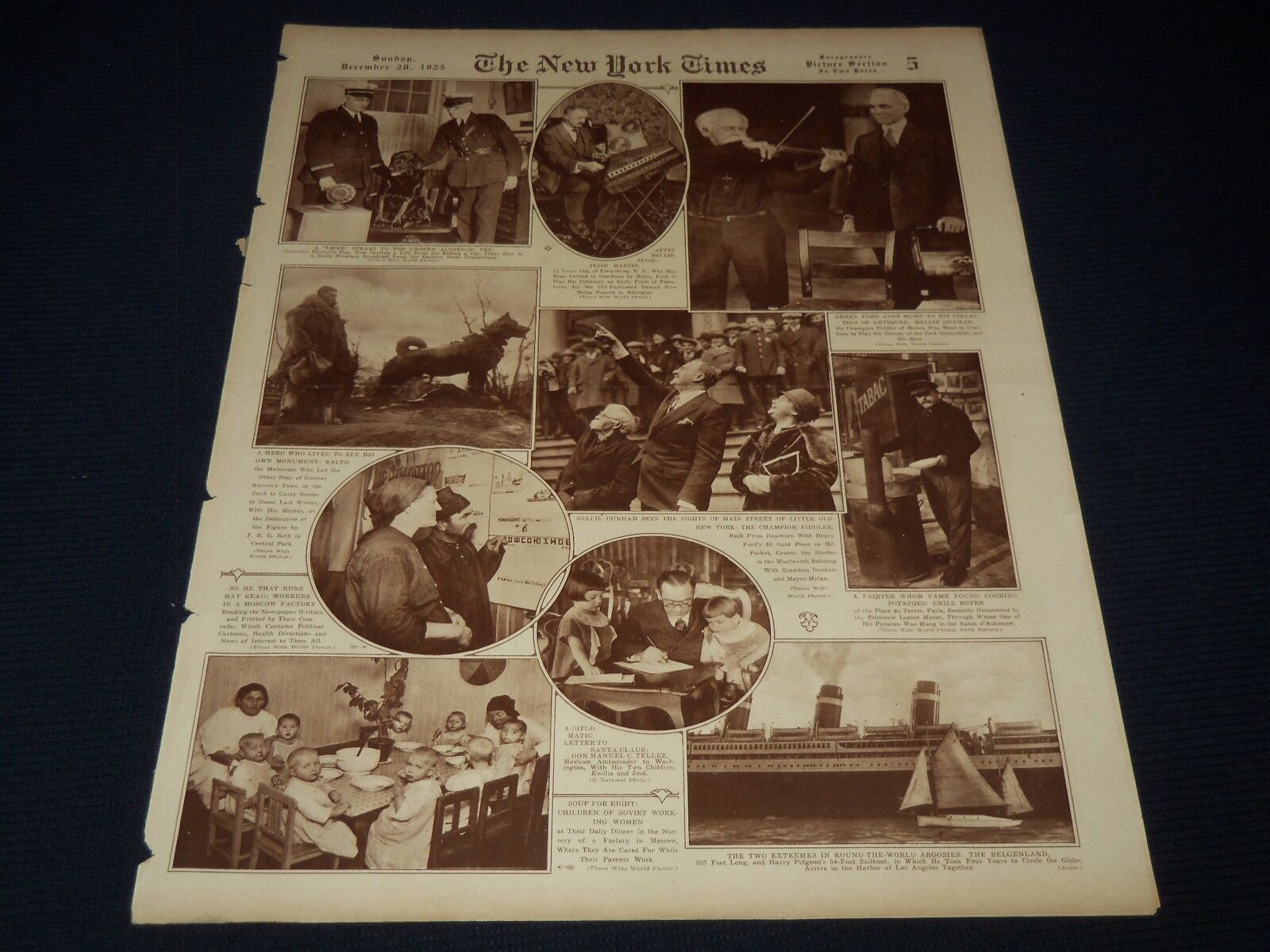 1925 DECEMBER 20 NEW YORK TIMES PICTURE SECTION - HENRY FORD - NT 9511