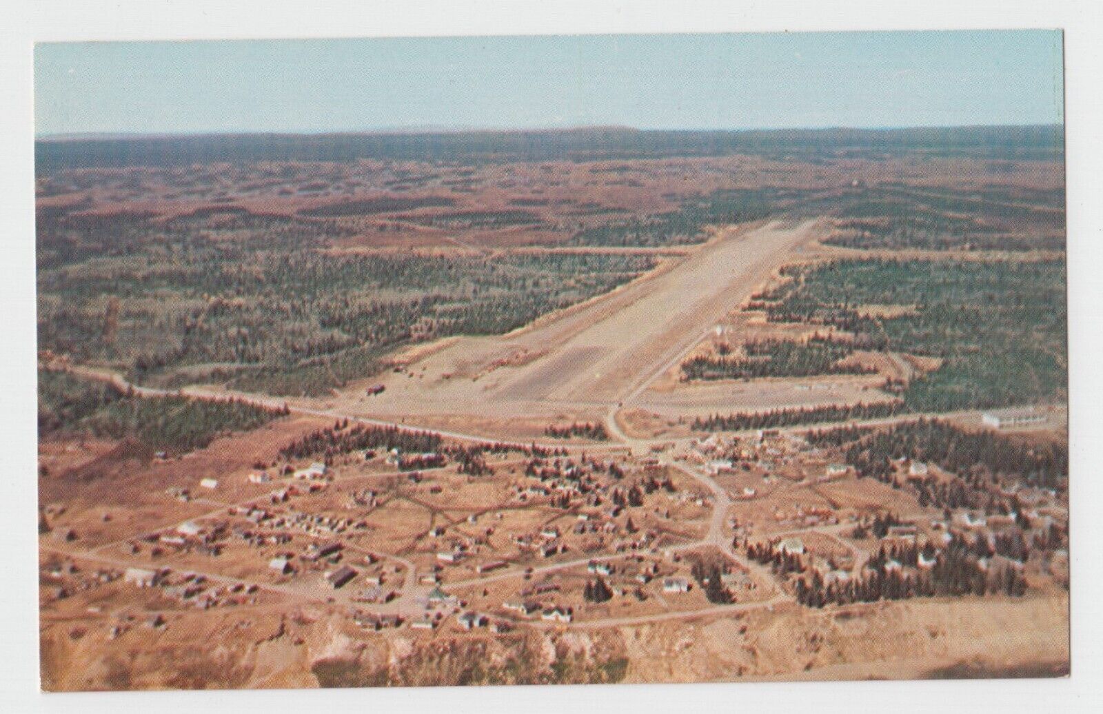 Postcard Kenai Alaska Oil Capital of Alaska Aerial View Plastichrome