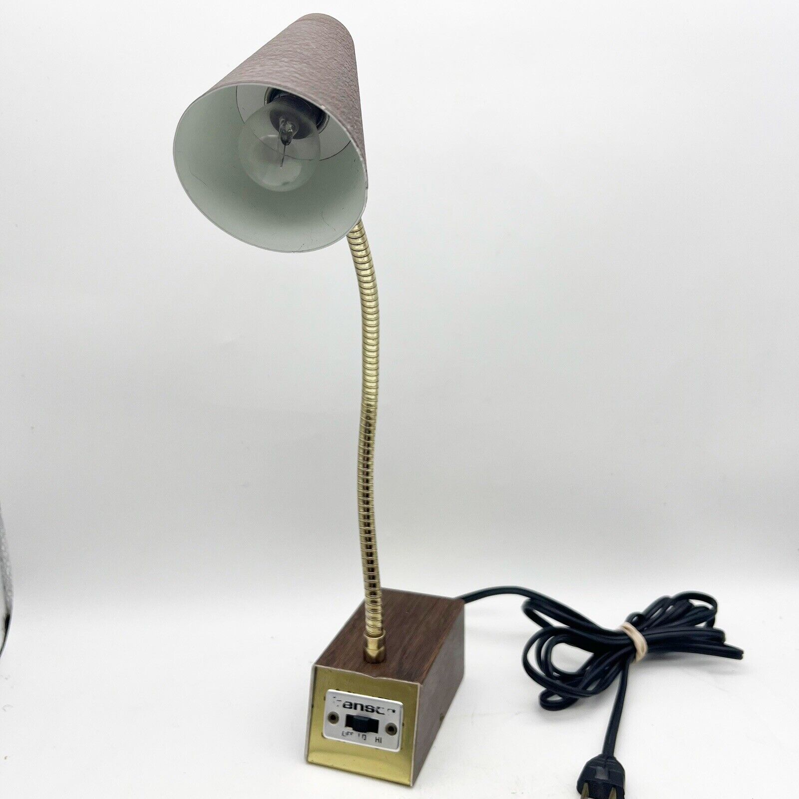 Mid Century Tensor Adjustable Gooseneck Mini Desk Lamp Model #7200 Hi-Lo Works