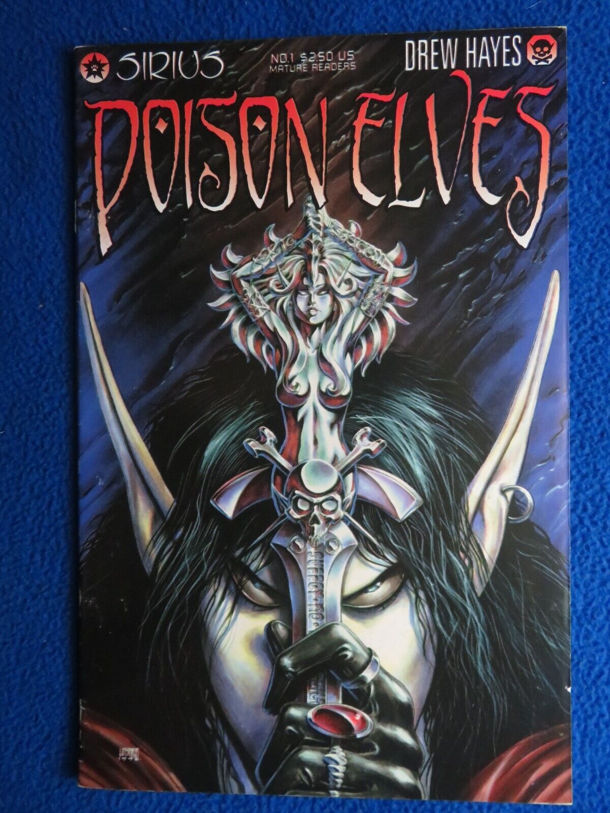 AWESOME LINSNER COVER   POISON ELVES #1  VARIANT COVER  1996