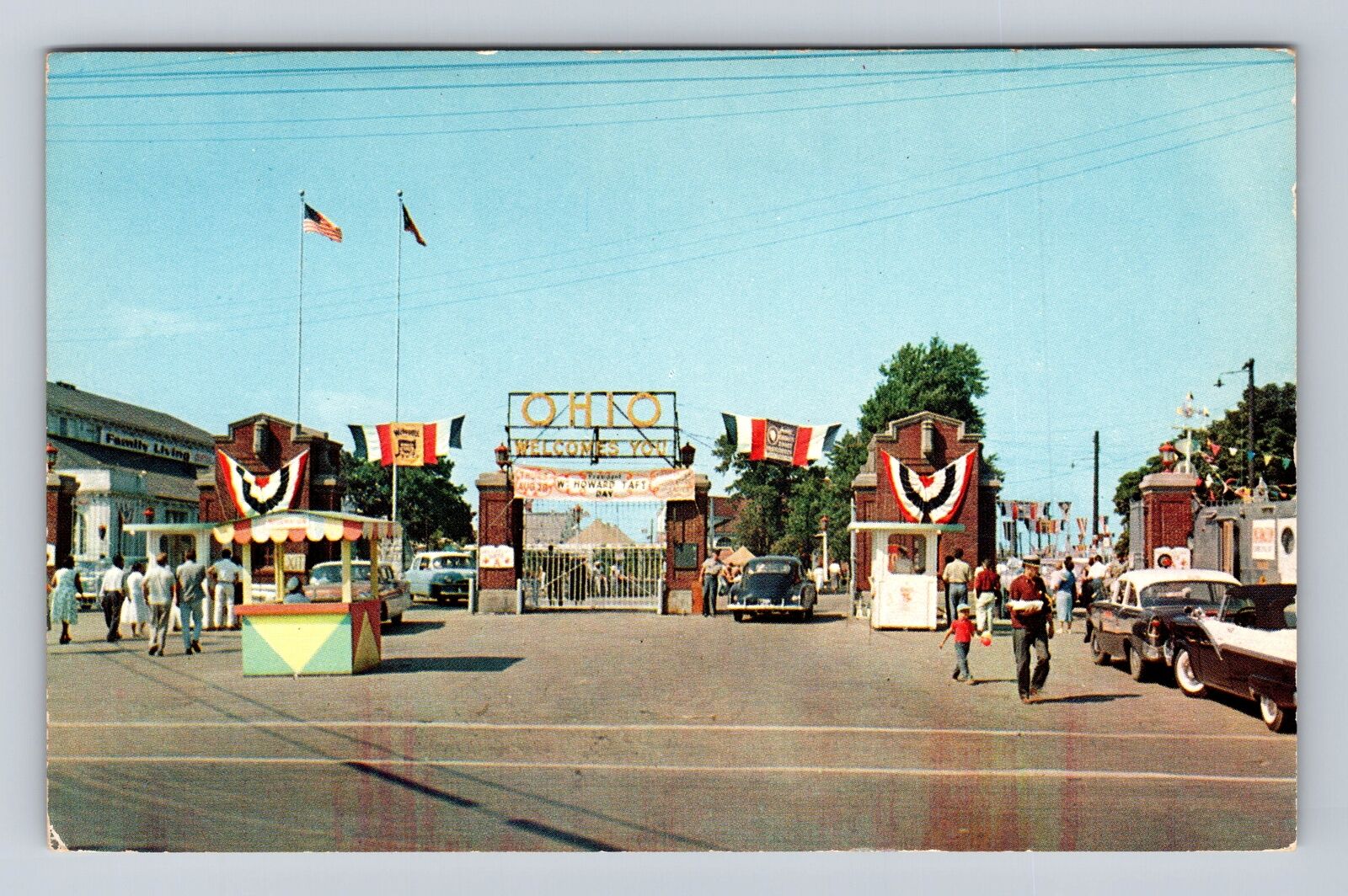 Columbus OH-Ohio, Main Entrance To State Fairgrounds, Antique, Vintage Postcard