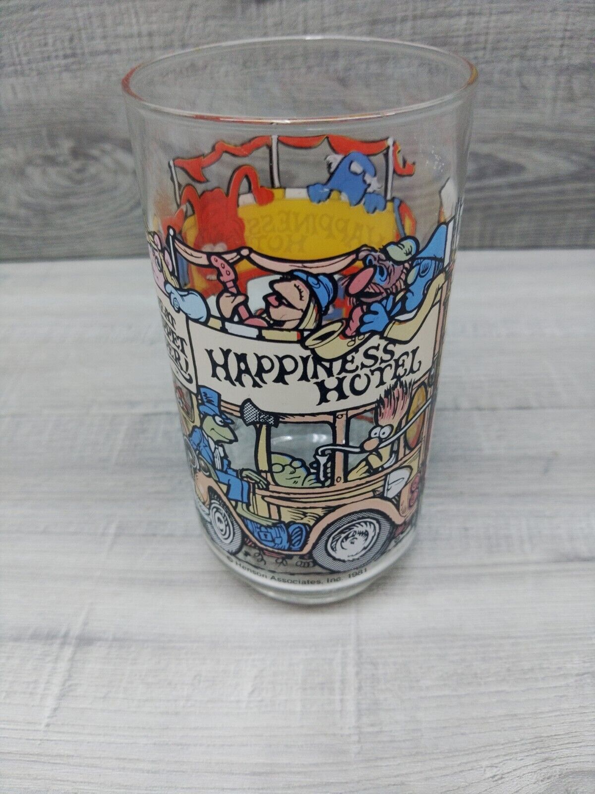 MCDONALD\'S 1981 VINTAGE The Great Muppet Caper Happiness Hotel Drinking Glass