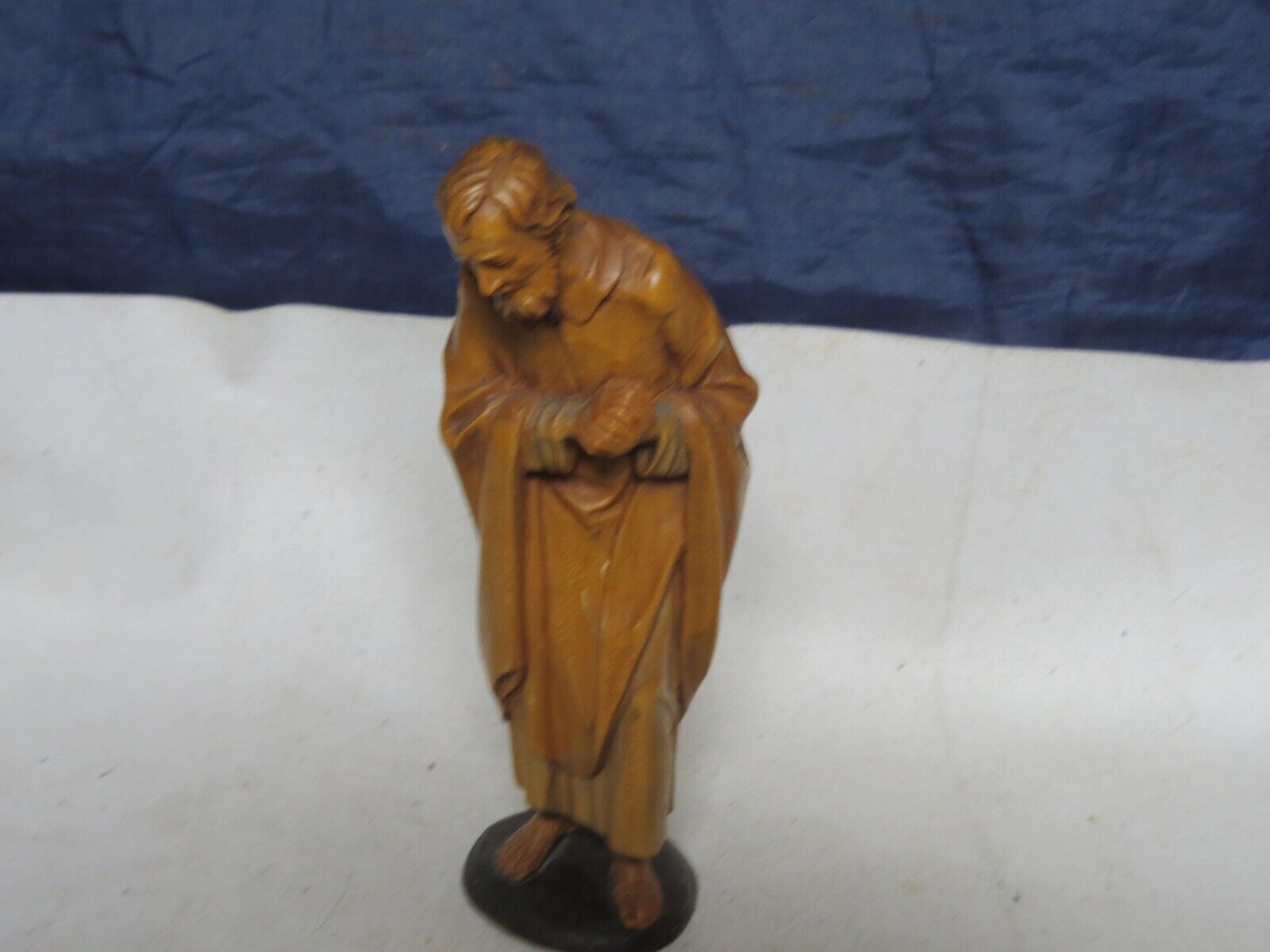 Vintage ANRI Karl Kuolt St Joseph Nativity Wood Carving Figurine