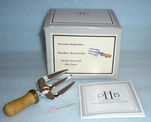 Garden Fork PHB Porcelain Hinged Box by Midwest of Cannon Falls
