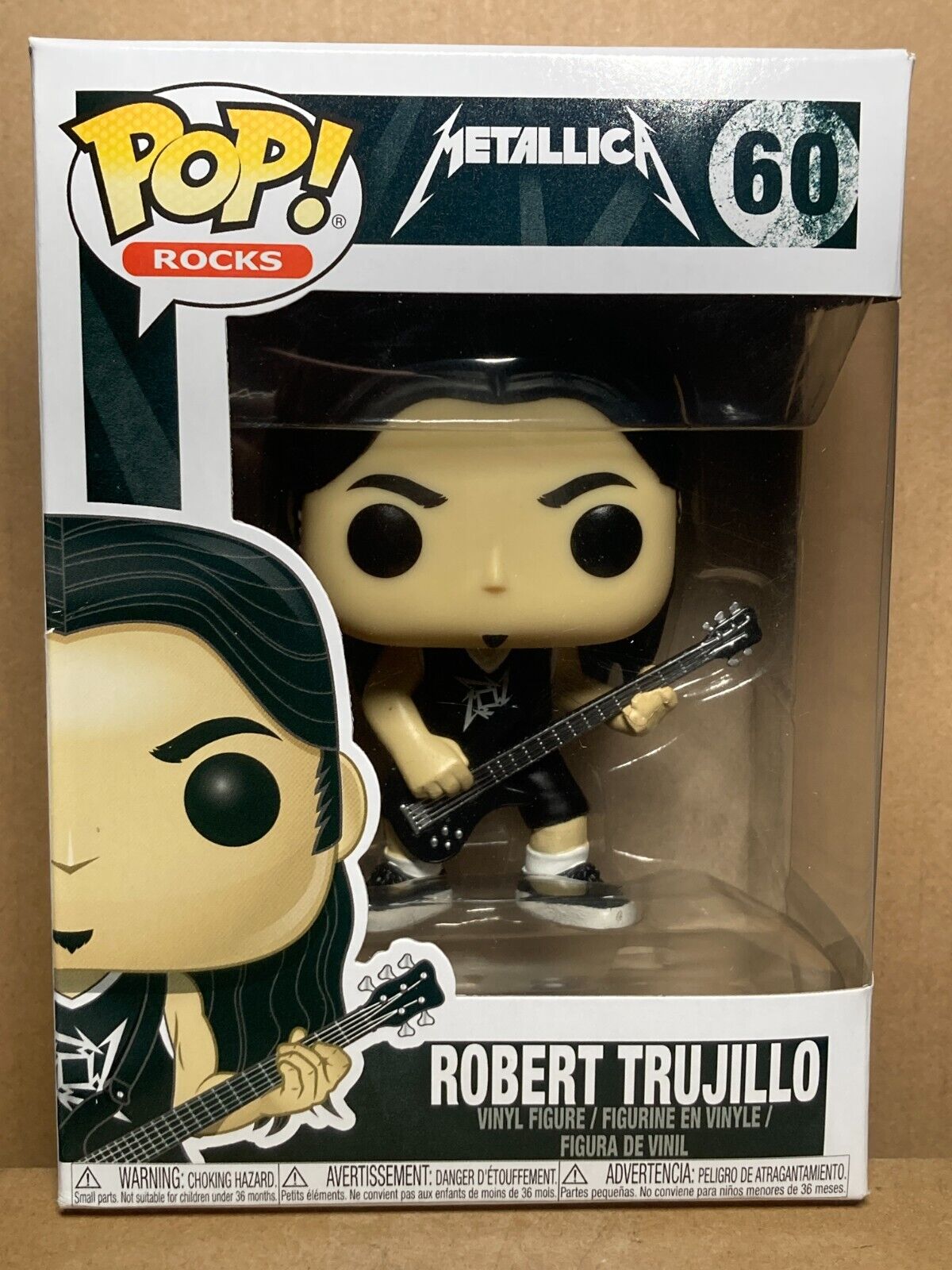 Funko POP Metallica 60 Robert Trujillo in Soft Protector