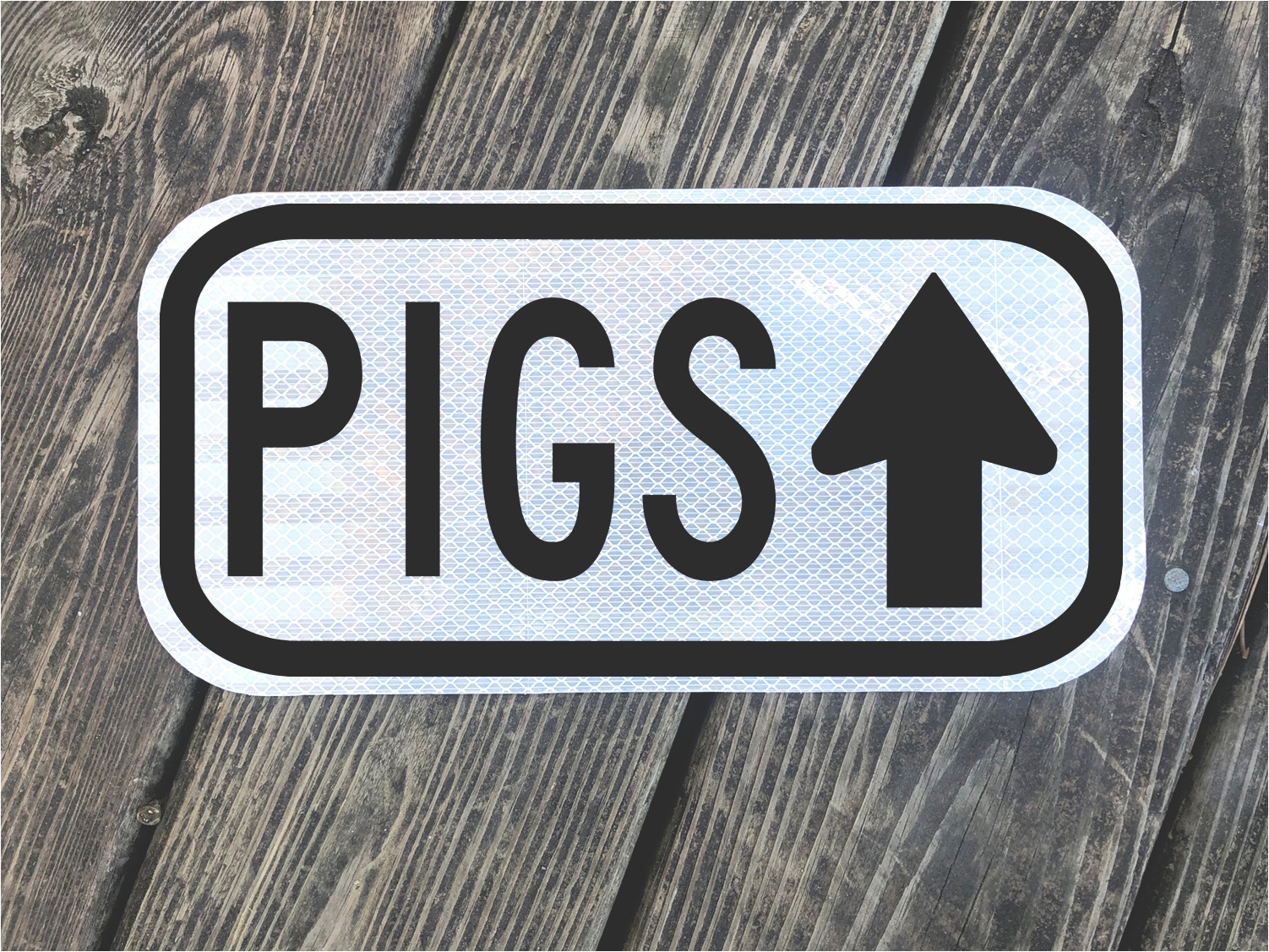 PIGS road sign 12\