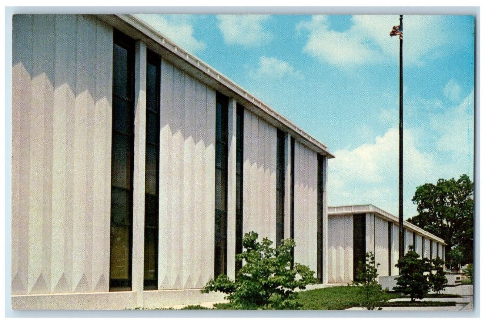 c1960\'s United States Post Office Court Fayetteville North Carolina NC Postcard