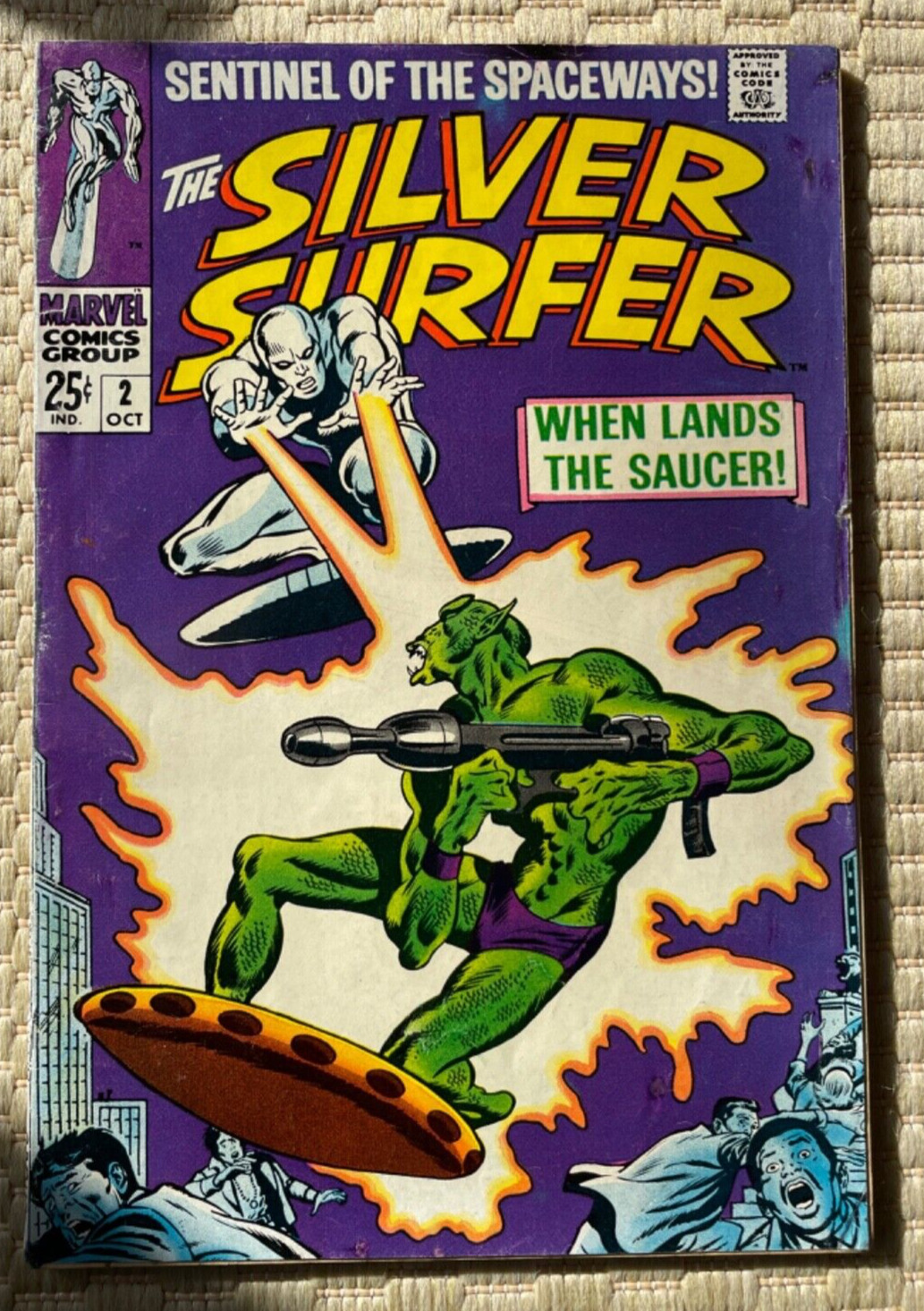 Marvel Comics Vintage Silver Surfer #2 Comic Book. Oct 2 1968 F/F+ ?