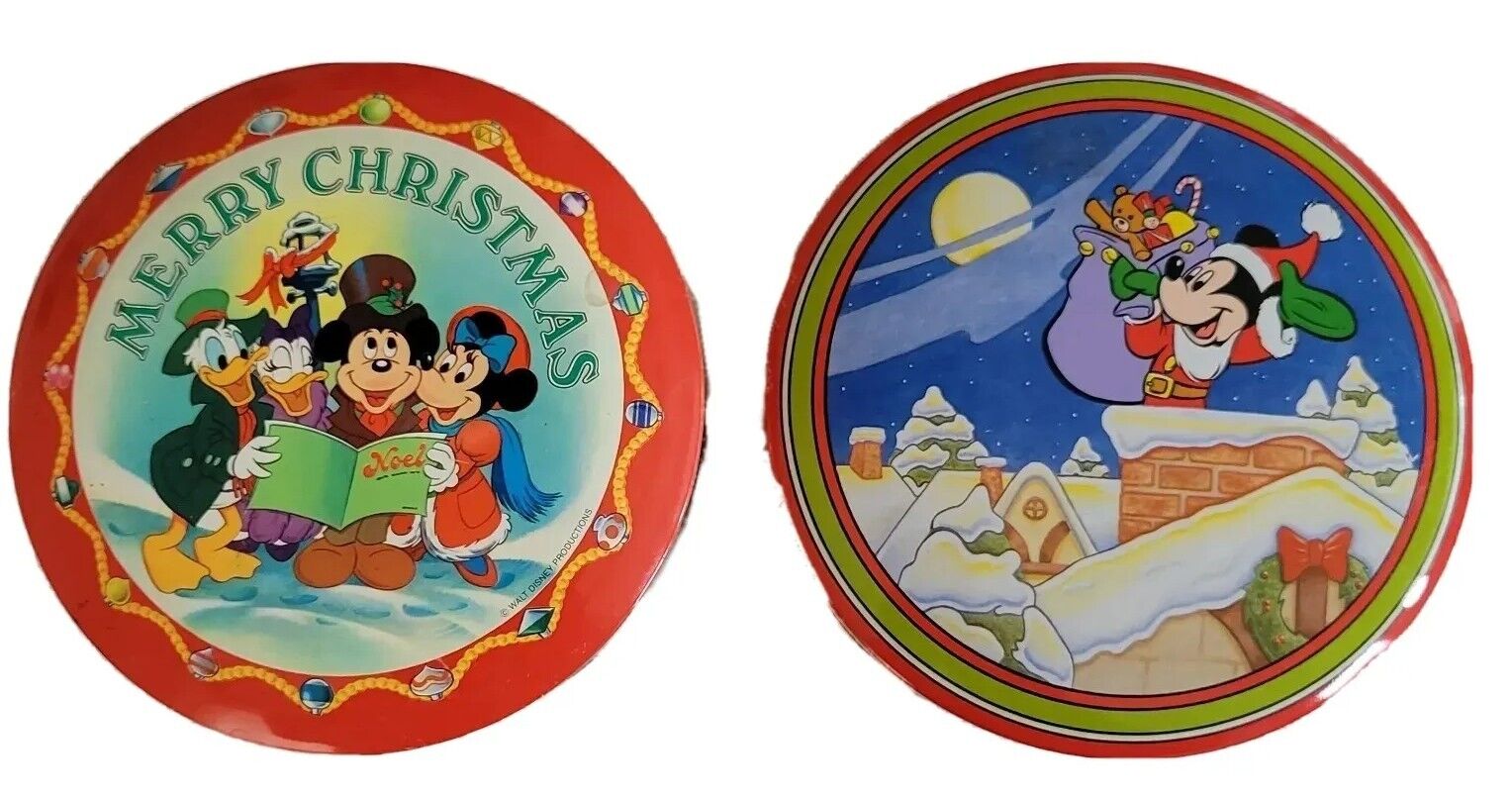 Vintage Walt Disney Mickey Mouse Christmas Candy Collector\'s Tin 