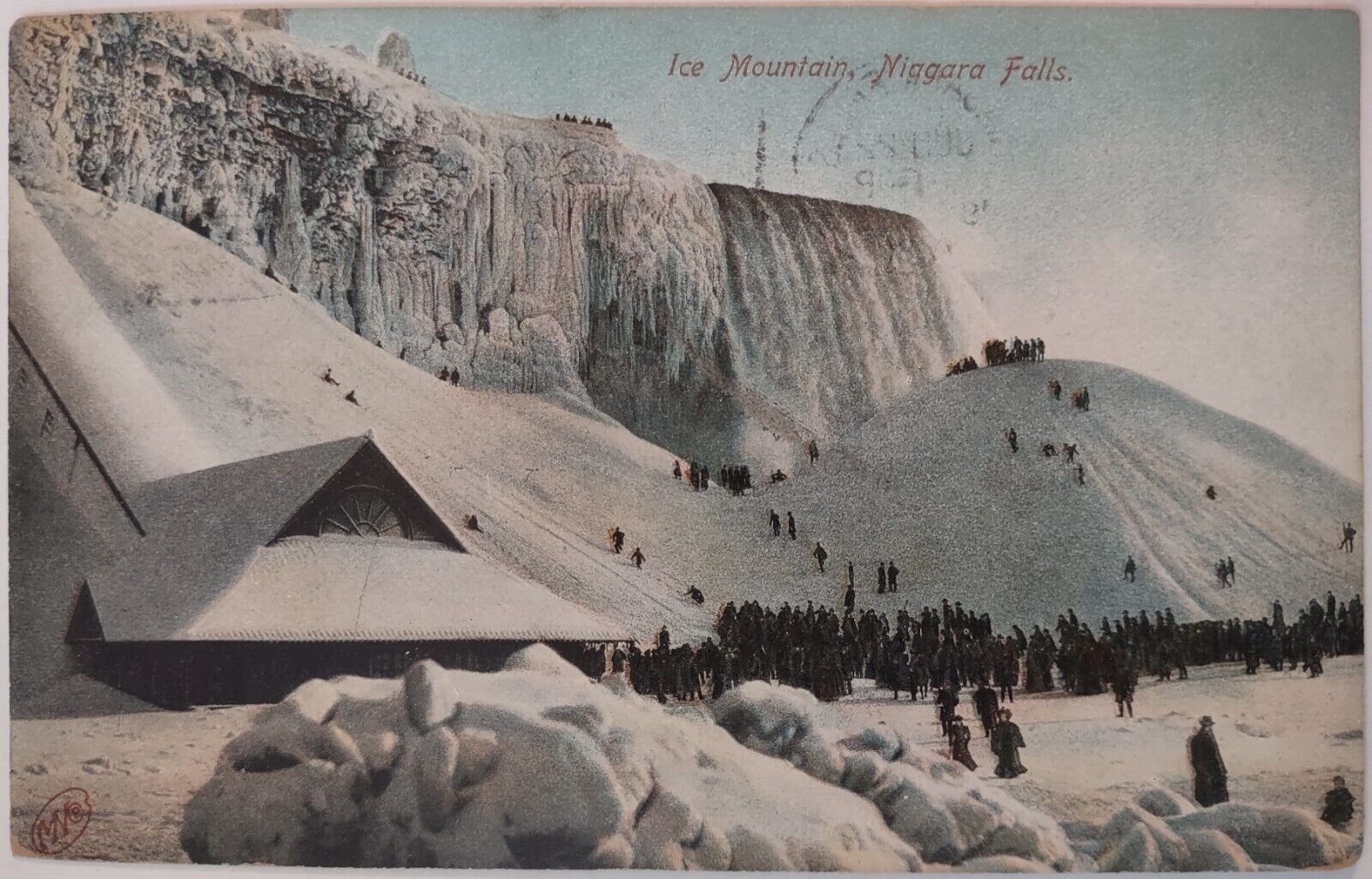 Vintage Postcard Ice Mountain Niagara Falls New York 1908 AA32