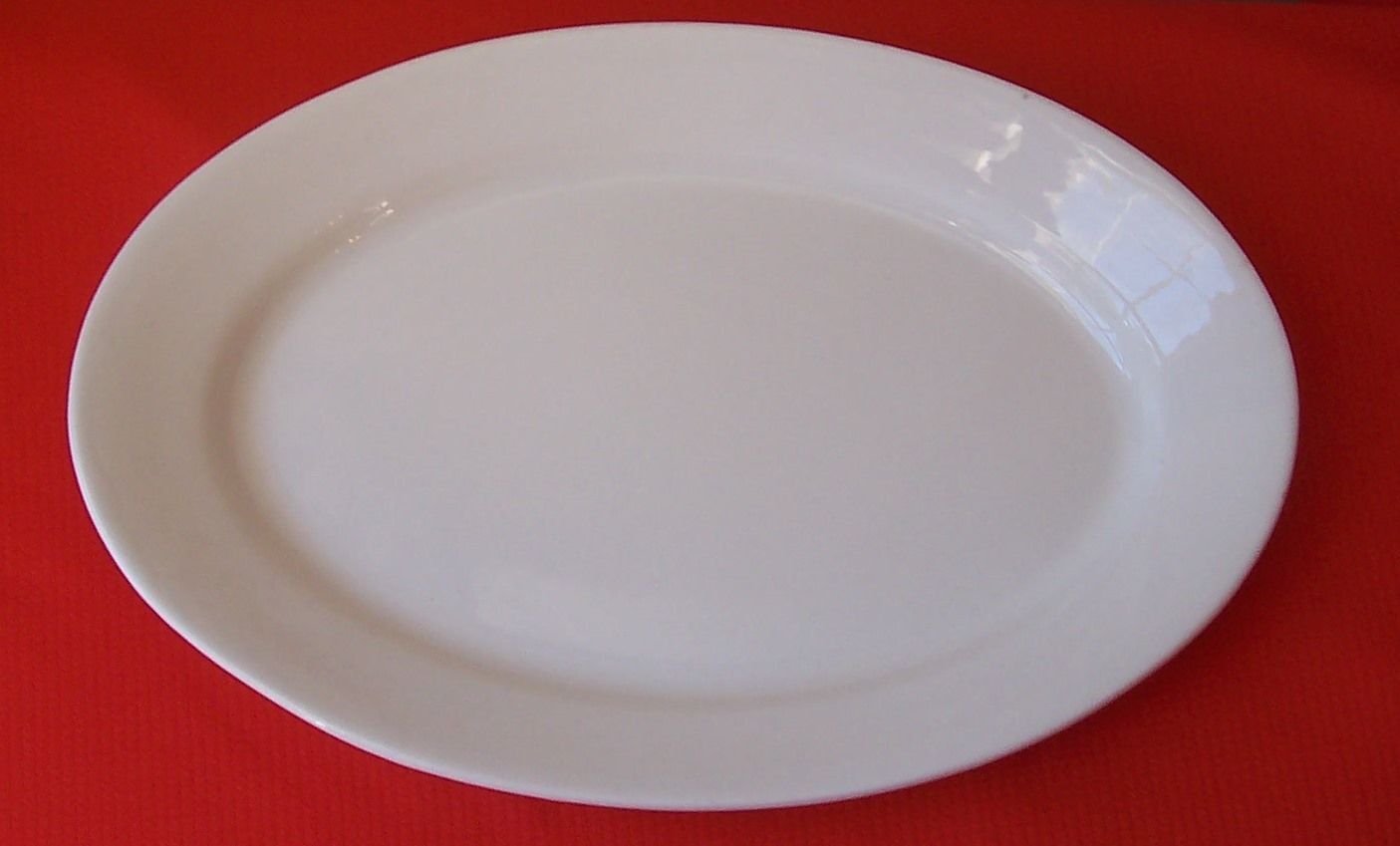 WHITE IRON STONE EXTRA QUALITY PLATTER THE STANDARD POTTERY CO OF OHIO?ANTIQUE? 
