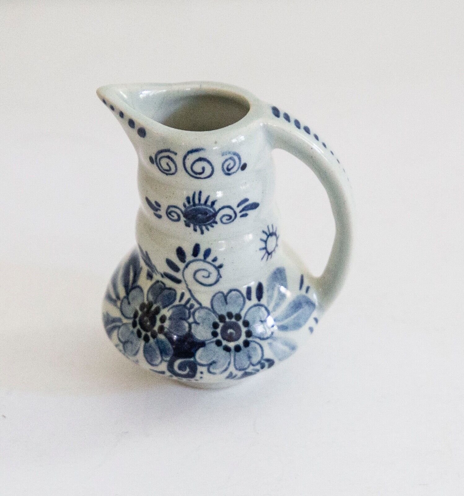 Delft Blue Mini Pitcher Bud Vase- 3