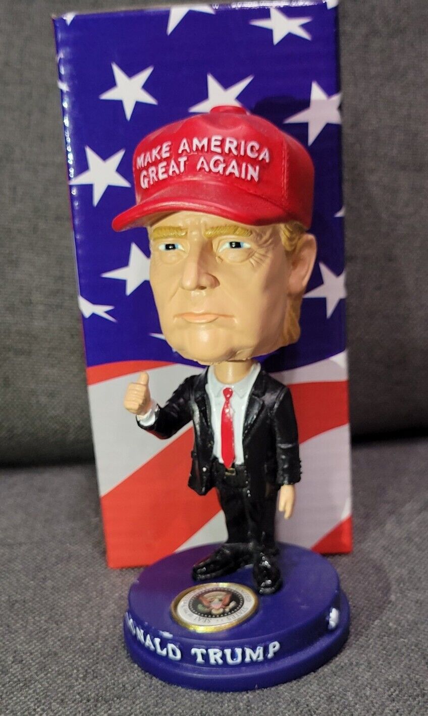 Donald Trump Bobblehead 45th President Trump with Make America Great Again MAGA