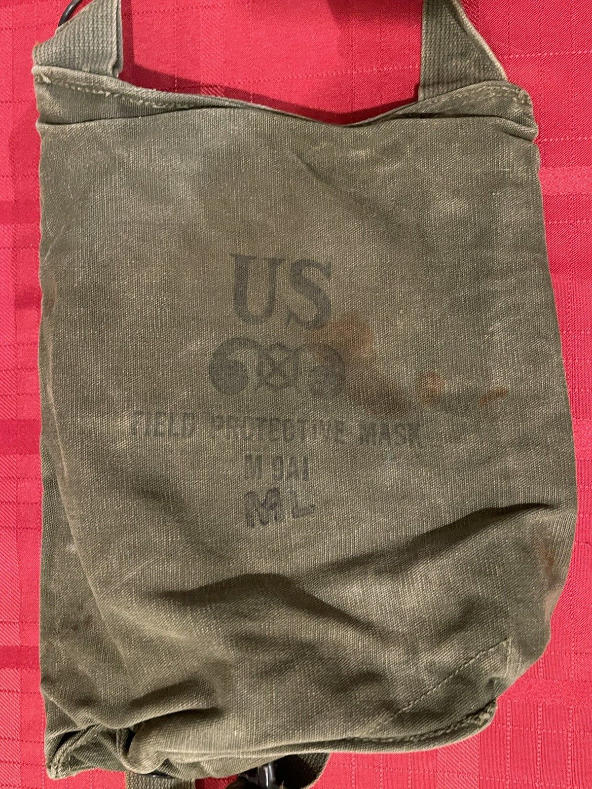 Vintage US Military Field Protective Mask M9AI M/L Bag