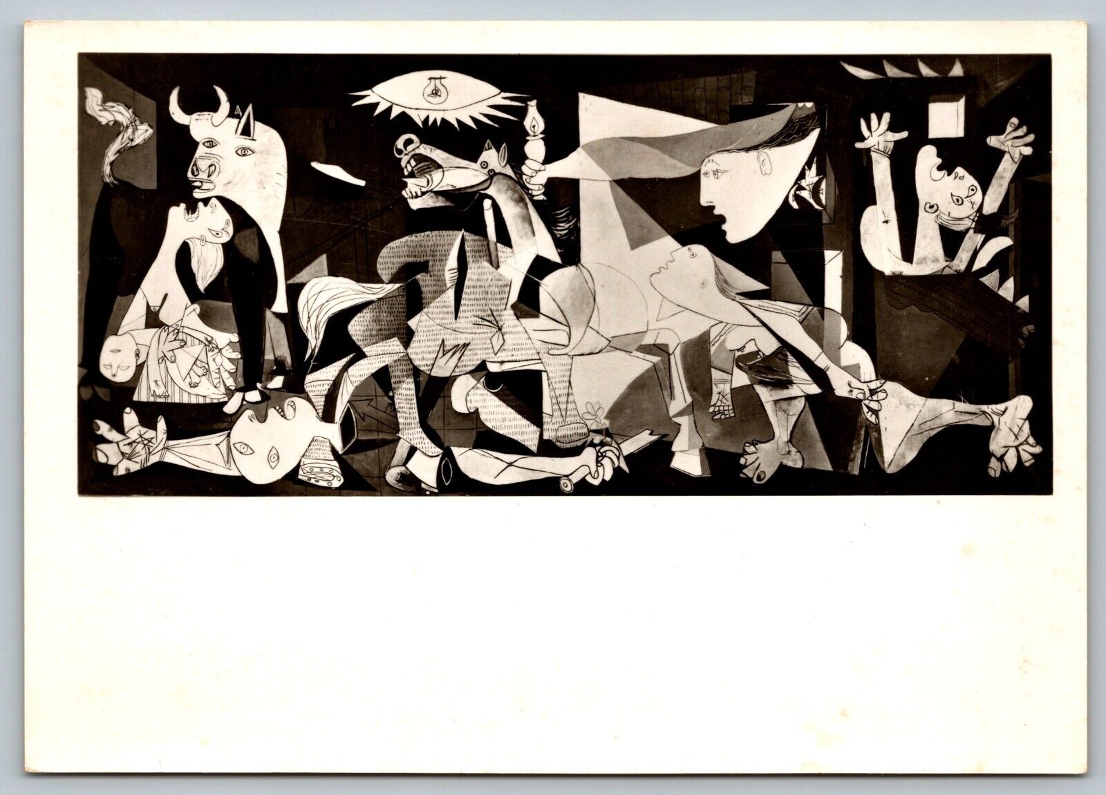Postcard Pablo Picasso Guernica Oil On Canvass Museum of Modern Art