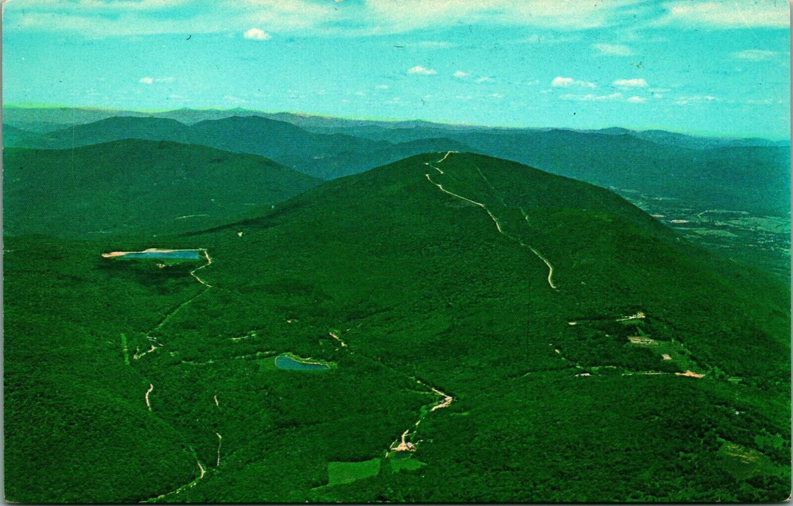 Mount Equinox Skyline Drive Moanchester Vermont VT UNP Chrome Postcard E6