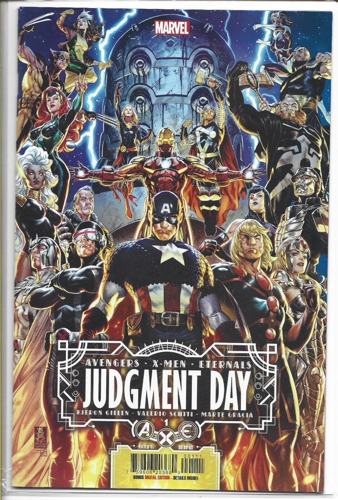 A.X.E. JUDGMENT DAY #1 VARIANT A MARVEL COMICS 2022 NEW UNREAD BAGGED  BOARDED