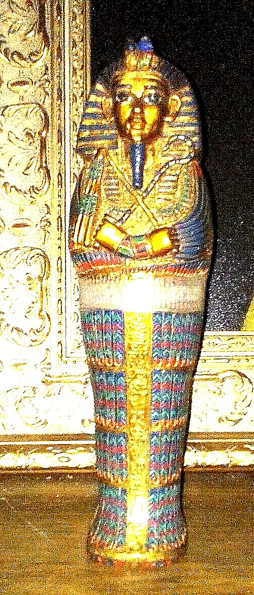 Egyptian King Tut Sarcophagus 10 3/4 inch tall