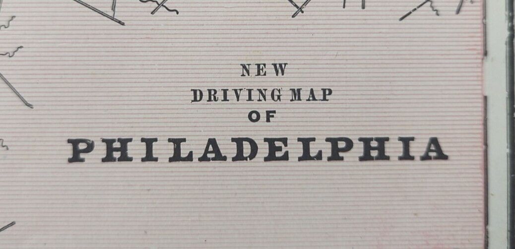 Vintage 1900 PHILADELPHIA PENNSYLVANIA Map 22\