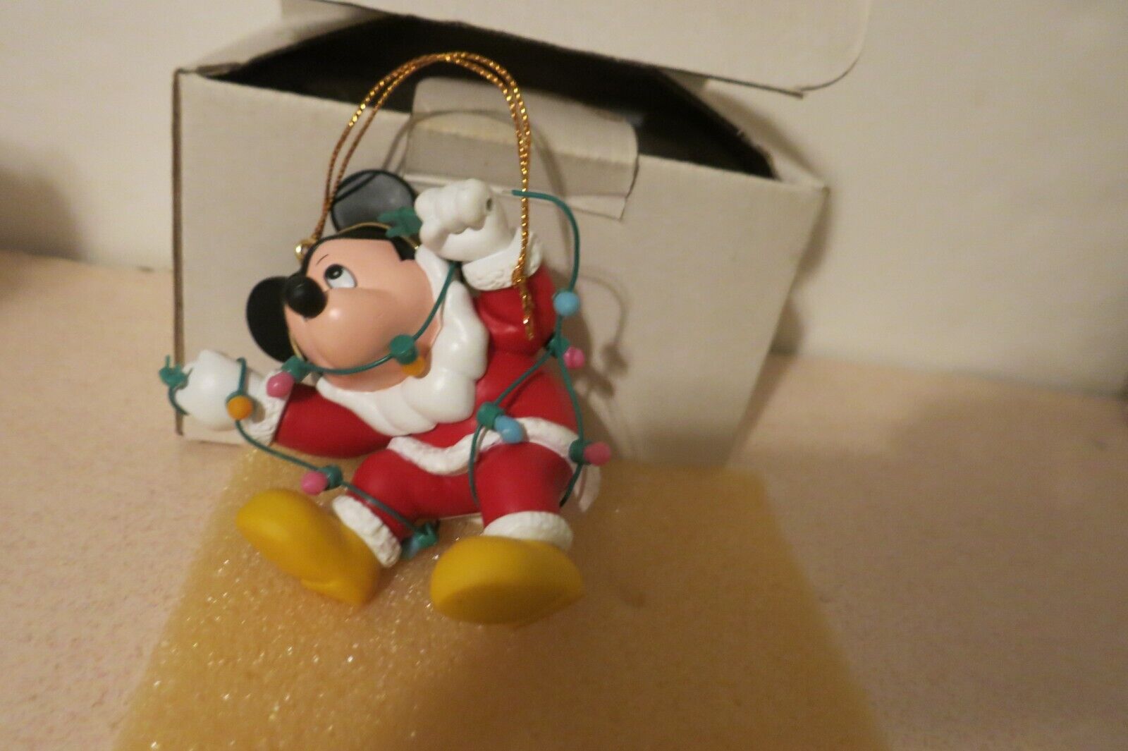 Vintage Disney 26231 101 Mickey Mouse Christmas Ornament w Original Box