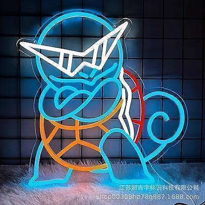 Squirtle Pokemon Neon Light Sign Usb Lighting