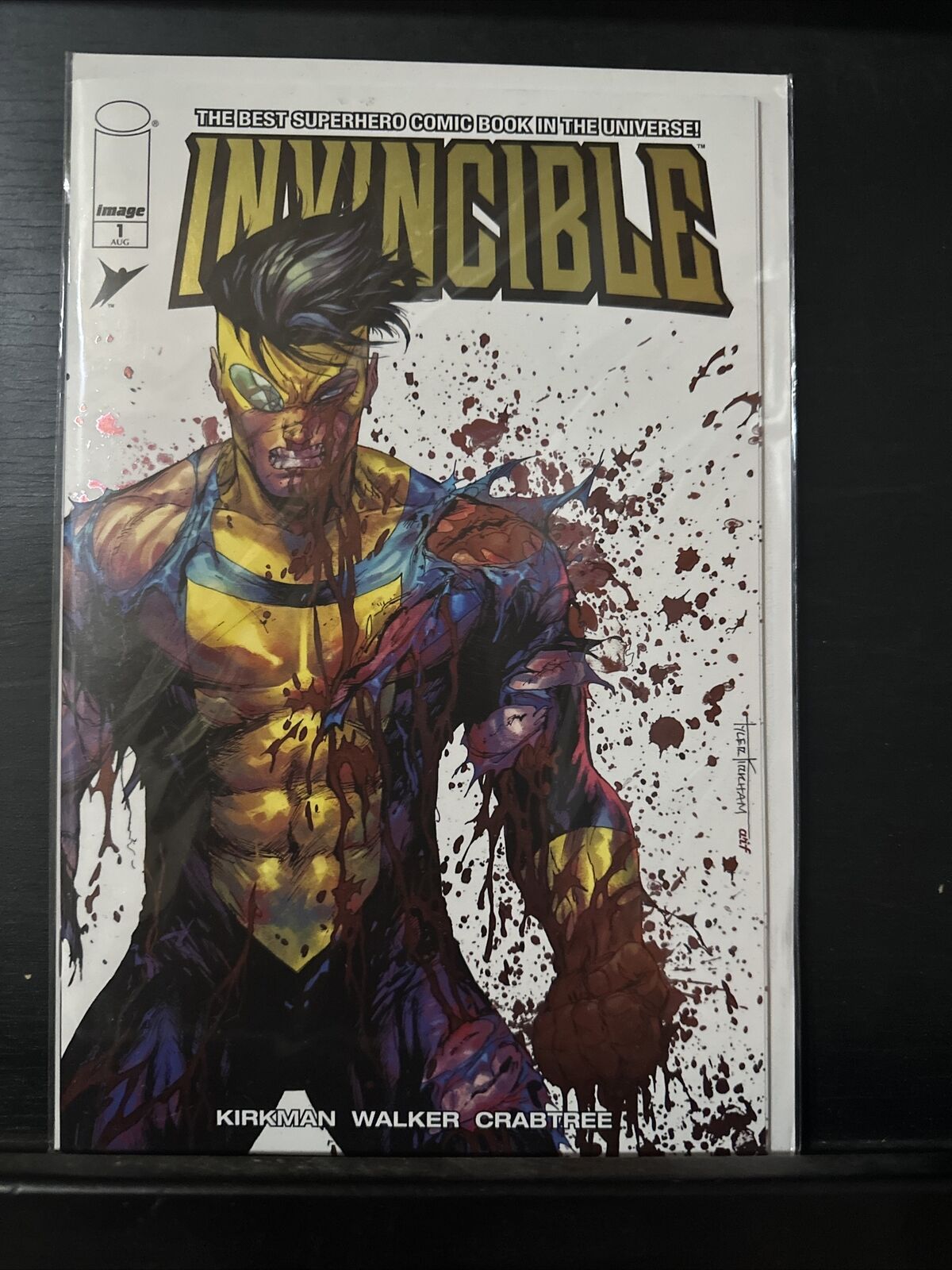 Invincible #1 Tyler Kirkham Whatnot Gold Foil variant limited to 150 NM