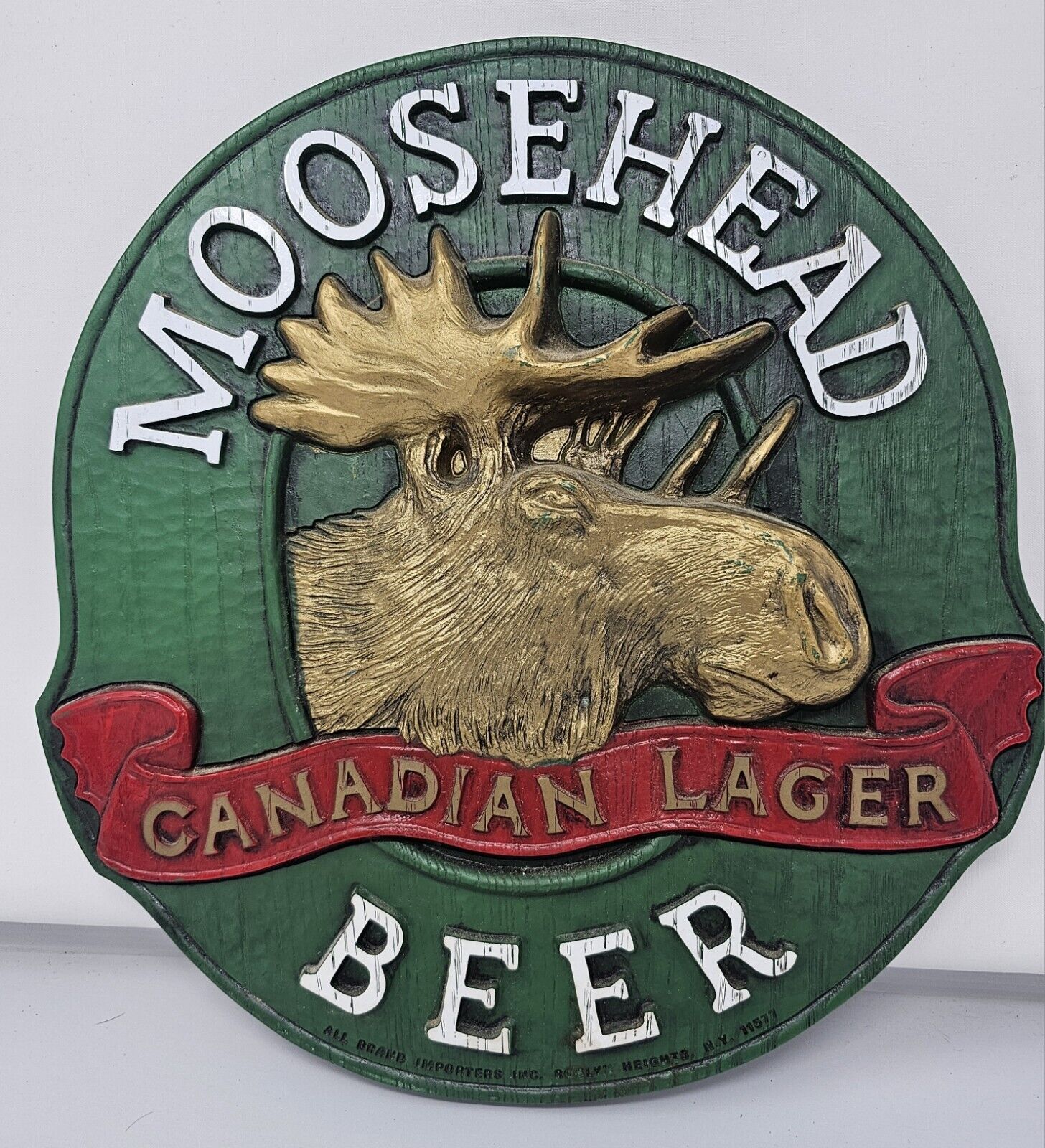 Moosehead Beer Sign Canadian Lager 3D Molded Wall Hanging 14\