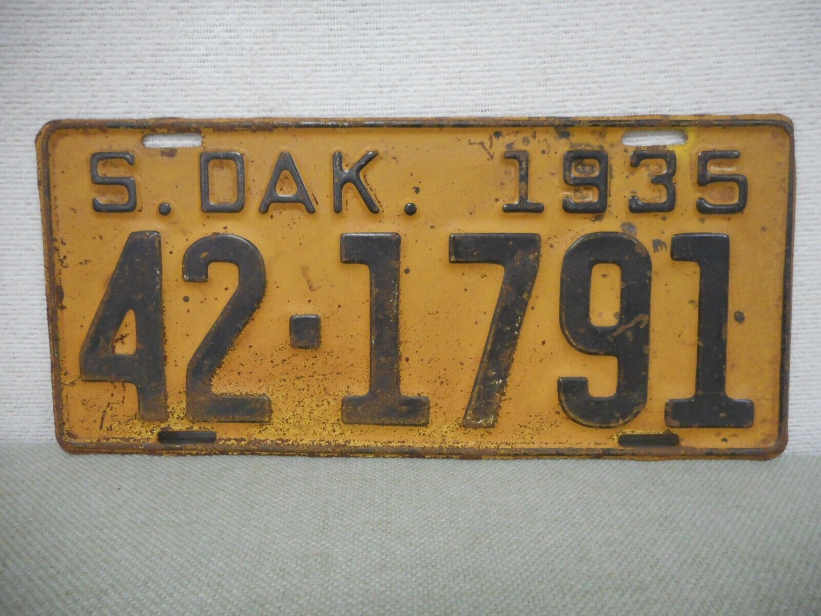 Vintage Vehicle Plates OH,NY,TX,ND,NM,VT,SD