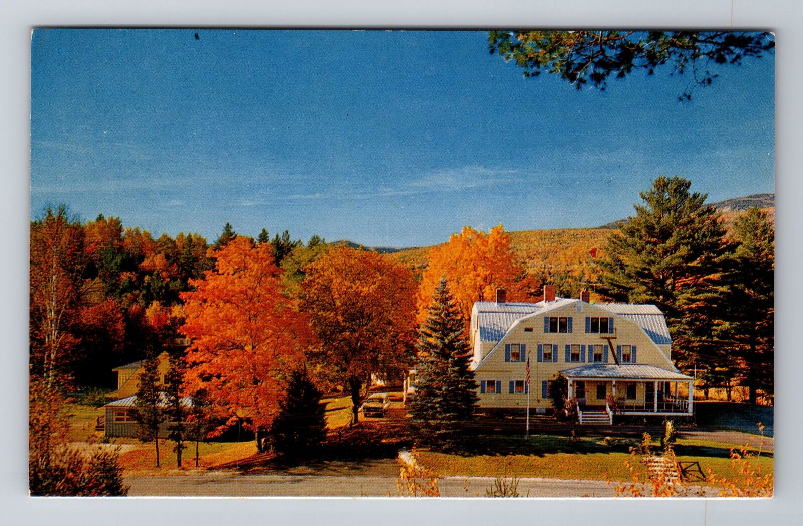 Jackson NH-New Hampshire, Thorn Hill Lodge, Antique, Vintage Souvenir Postcard