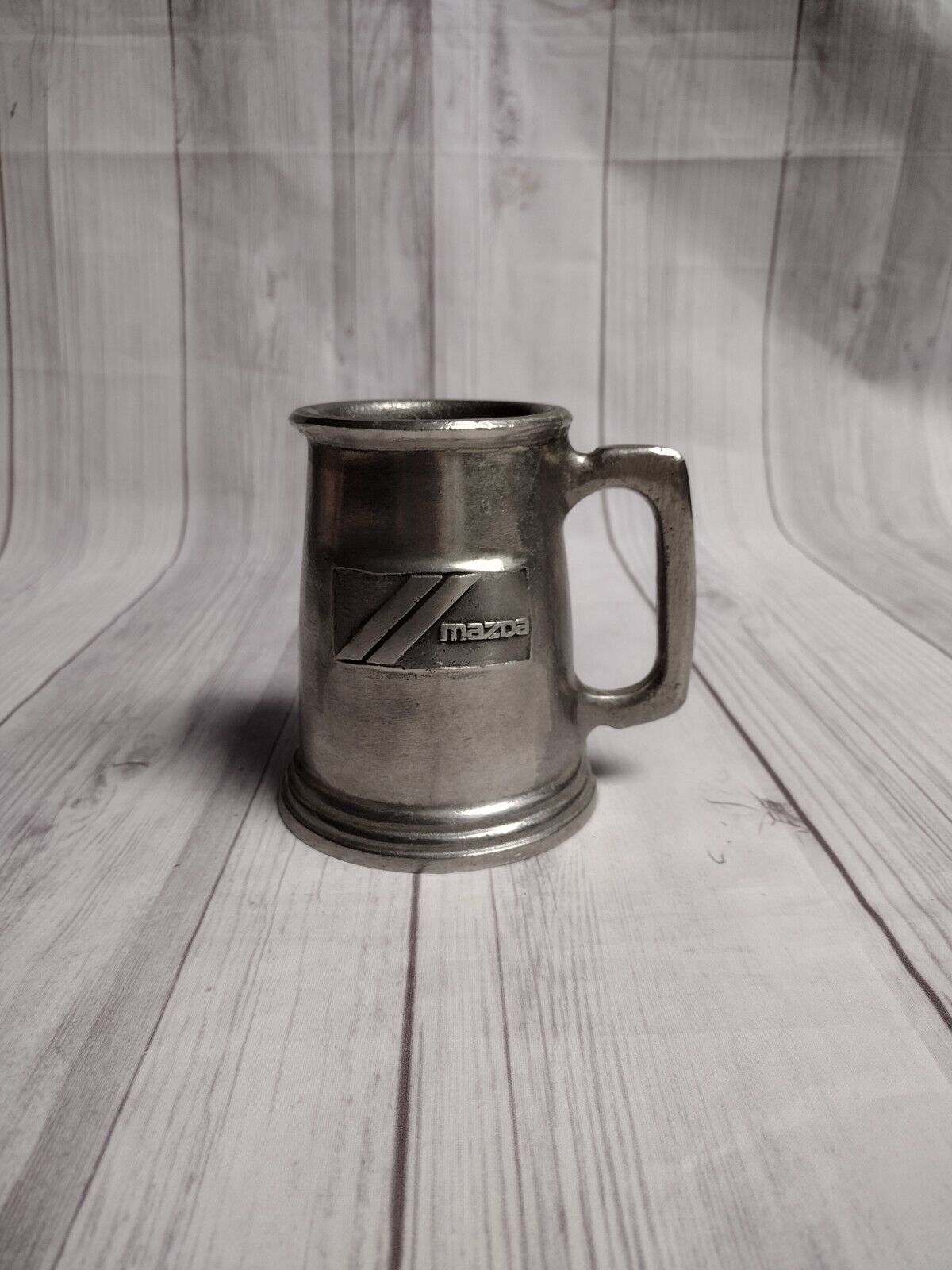 Vintage Wilton Mazda pewter beer mug Die-cast