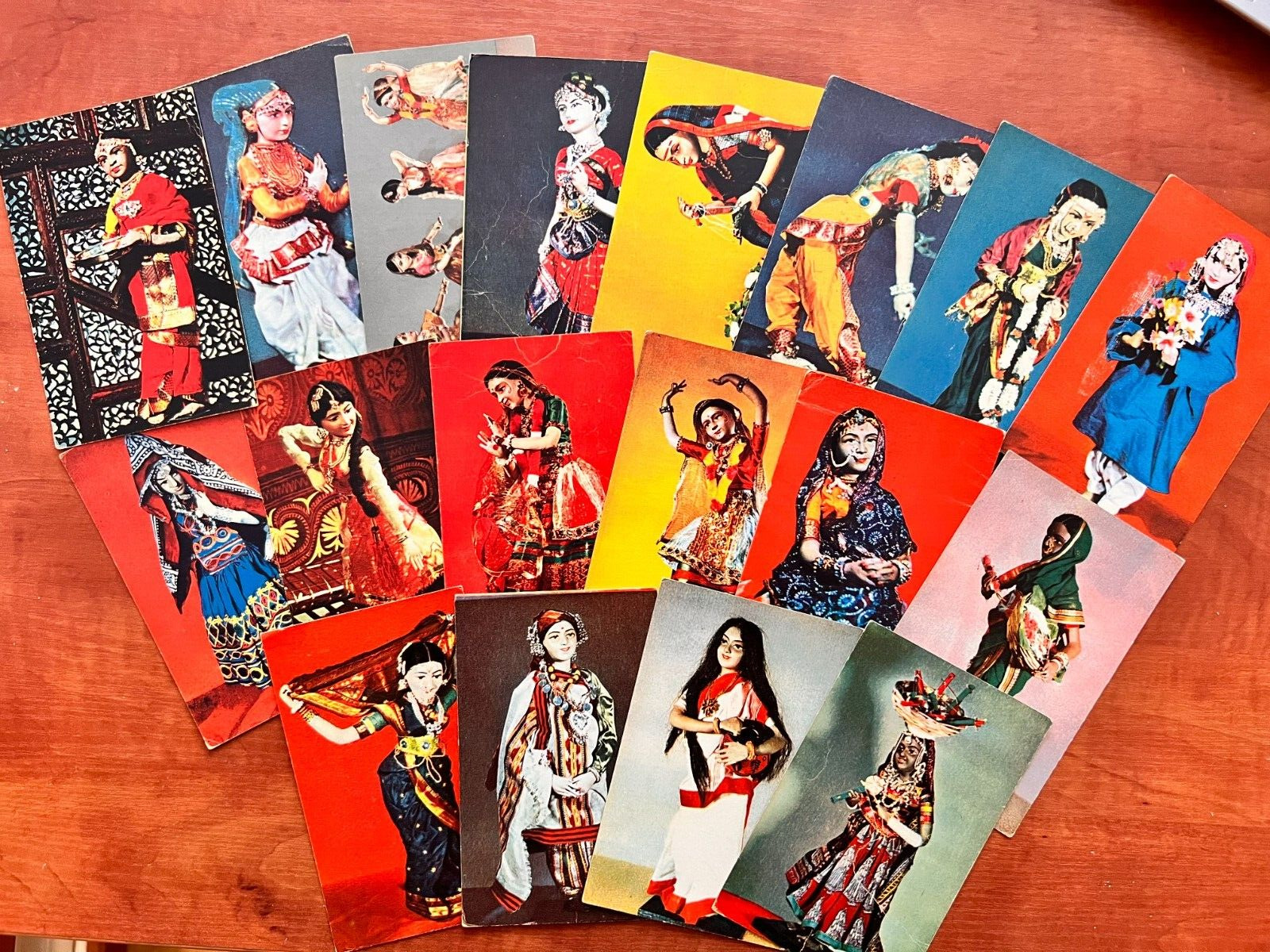 Lot of postcards Soviet Postcards Indian Dolls Indian Dances Vintage postcard